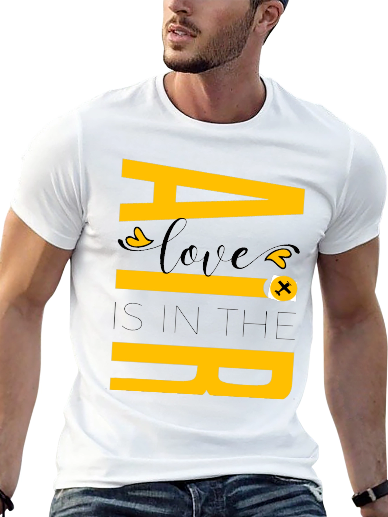 Air Love Graphic Tee - Unique Aviation Inspired Shirt