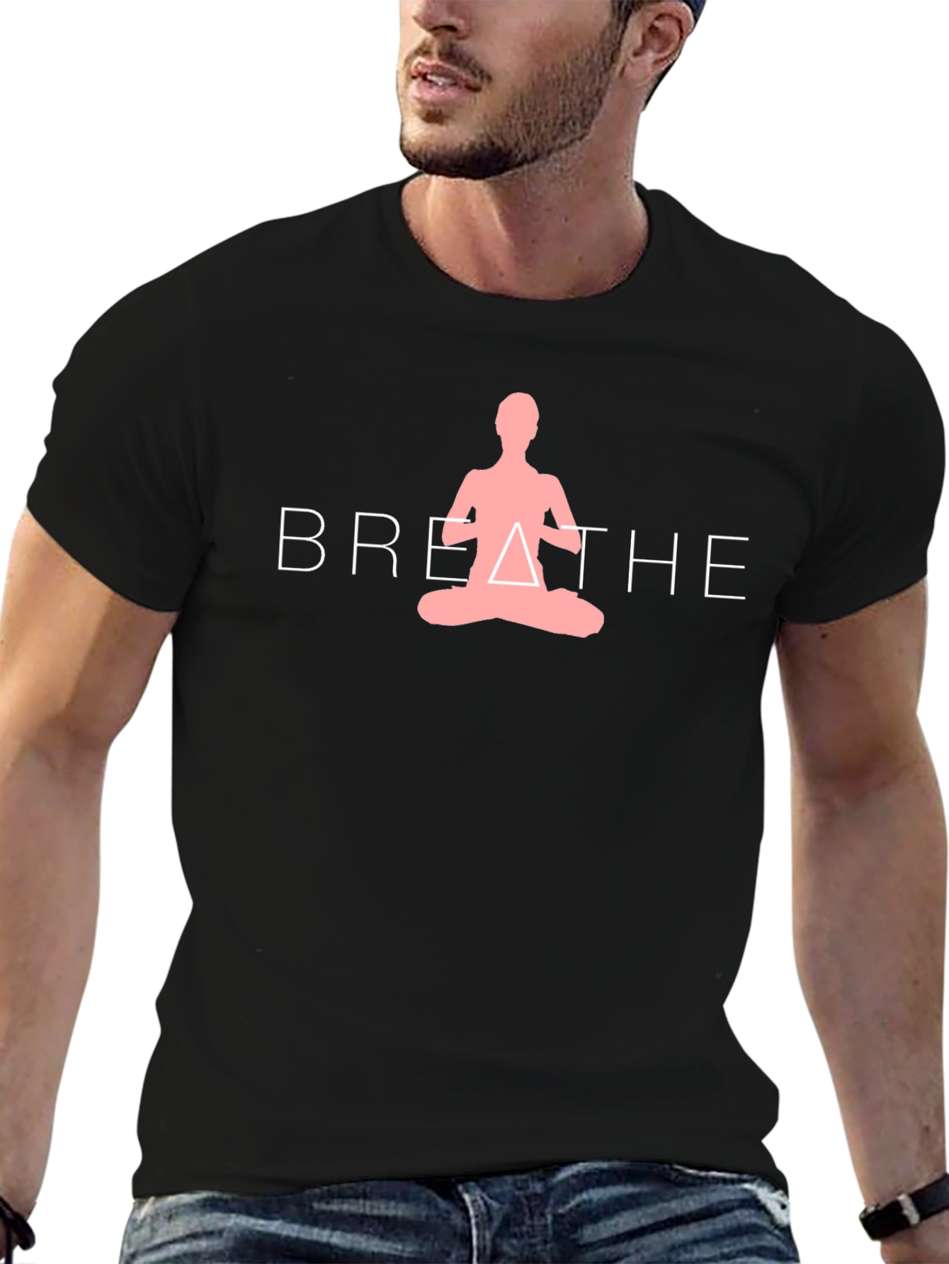 Breathe Meditation T-Shirt - Relaxing Yoga Tee