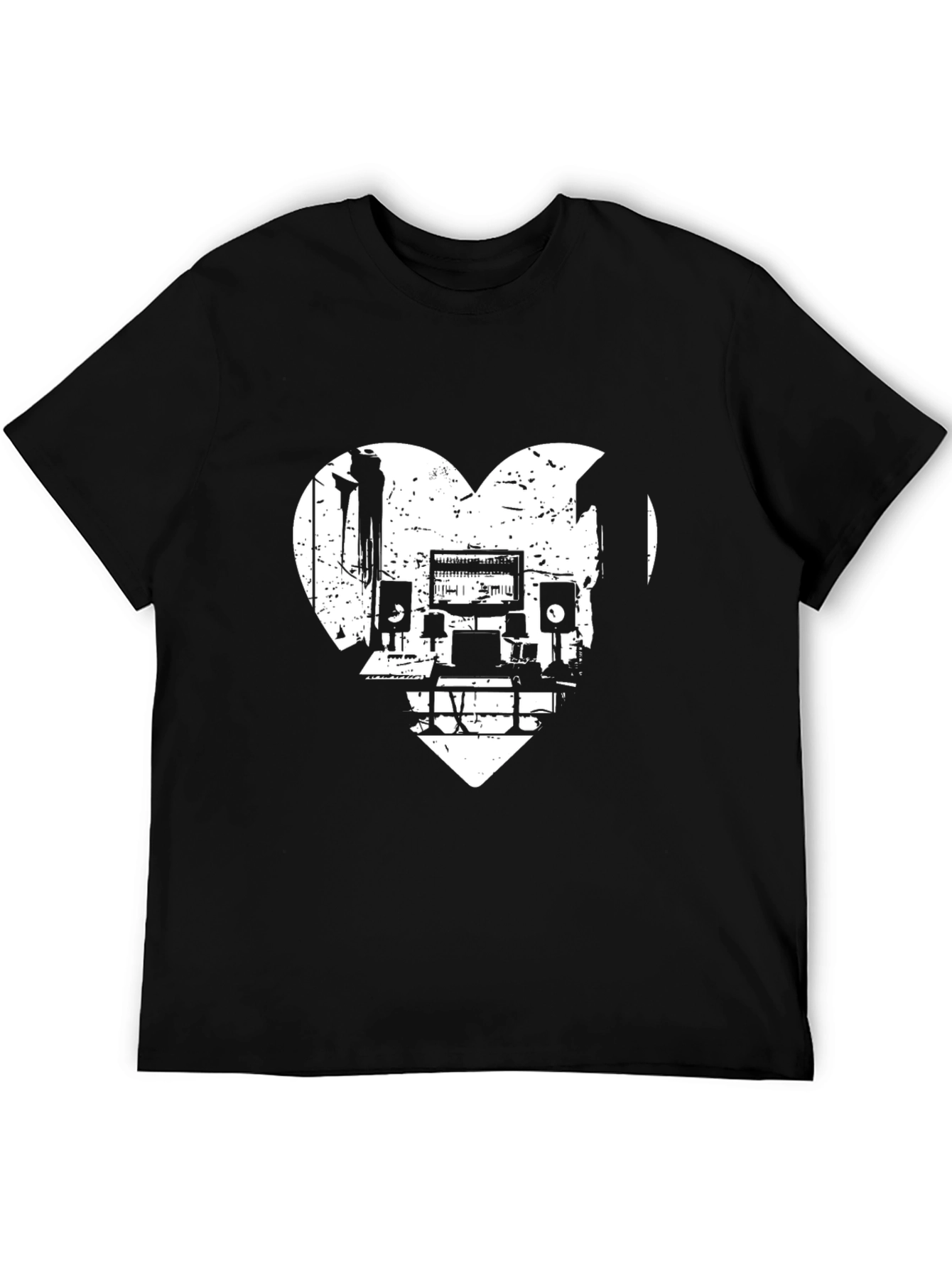 Music Studio Heart Graphic Tee