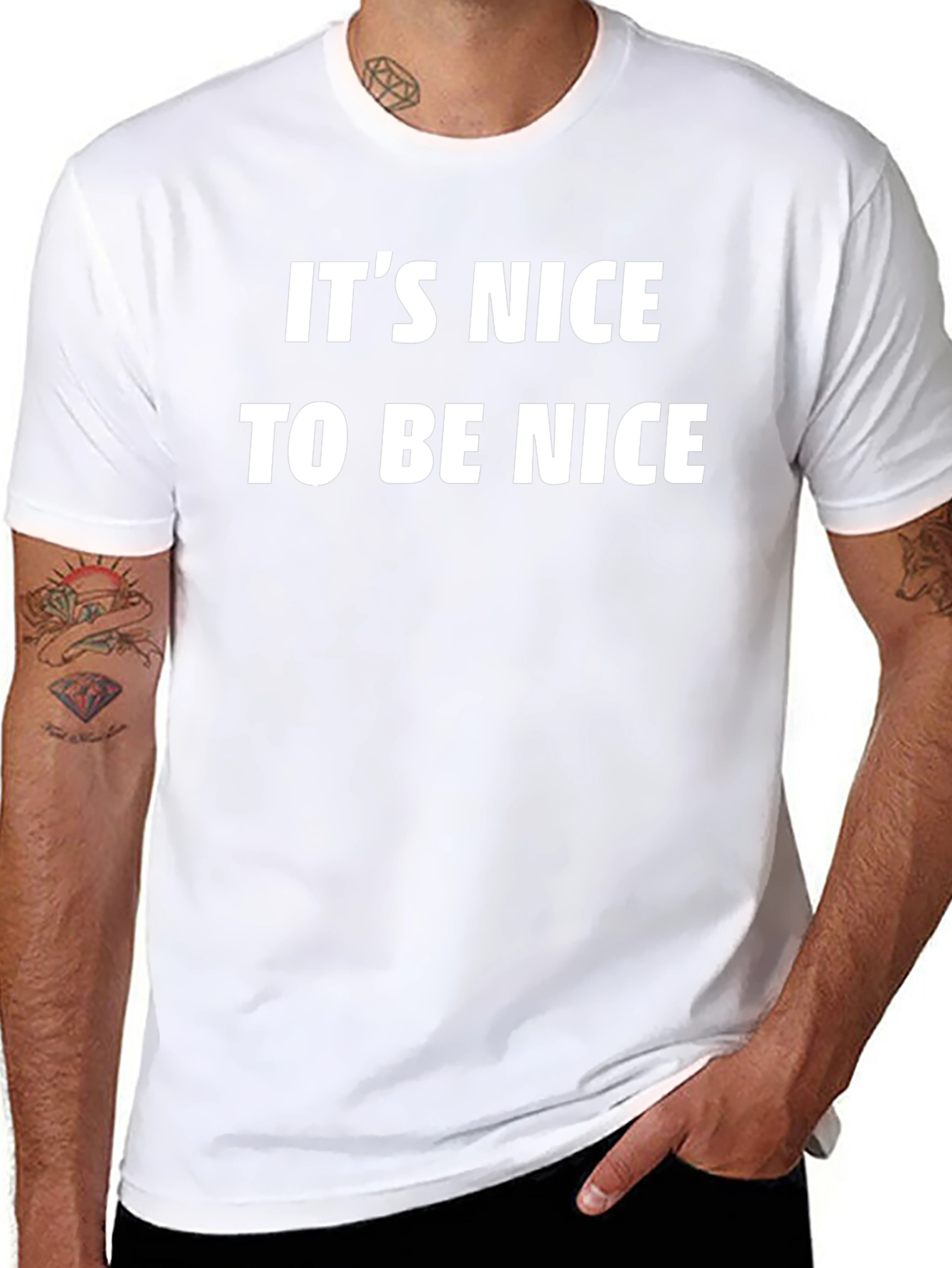 Its Nice To Be Nice Black T-Shirt