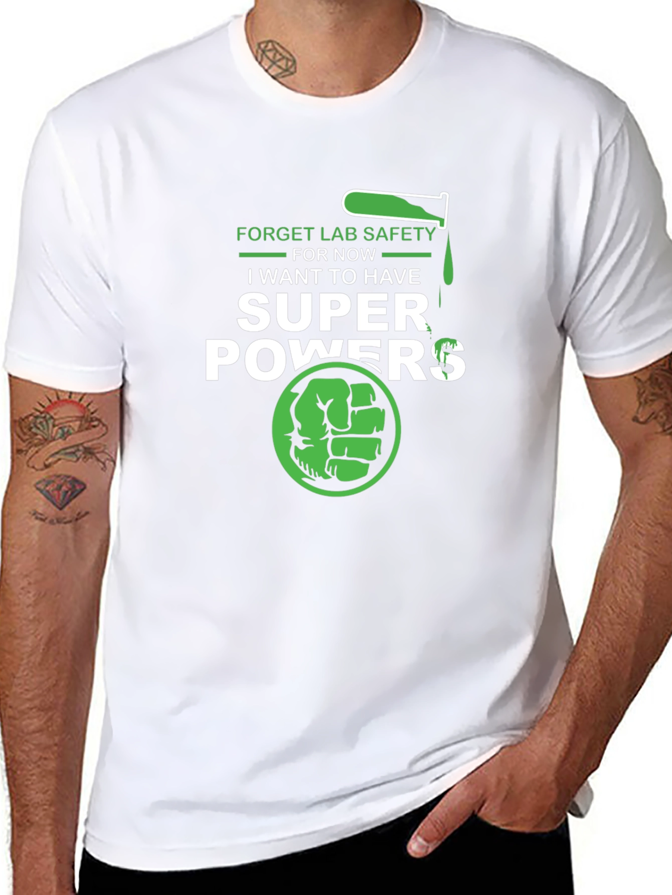 Super Powers T-Shirt: Lab Safety Be Damned!