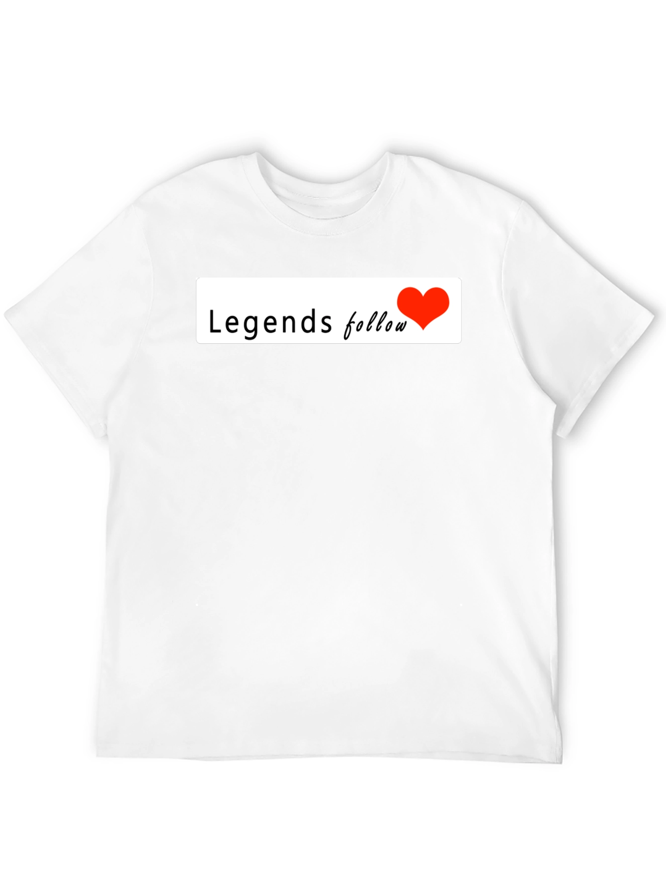 Legends Follow Heart Graphic Black T-Shirt