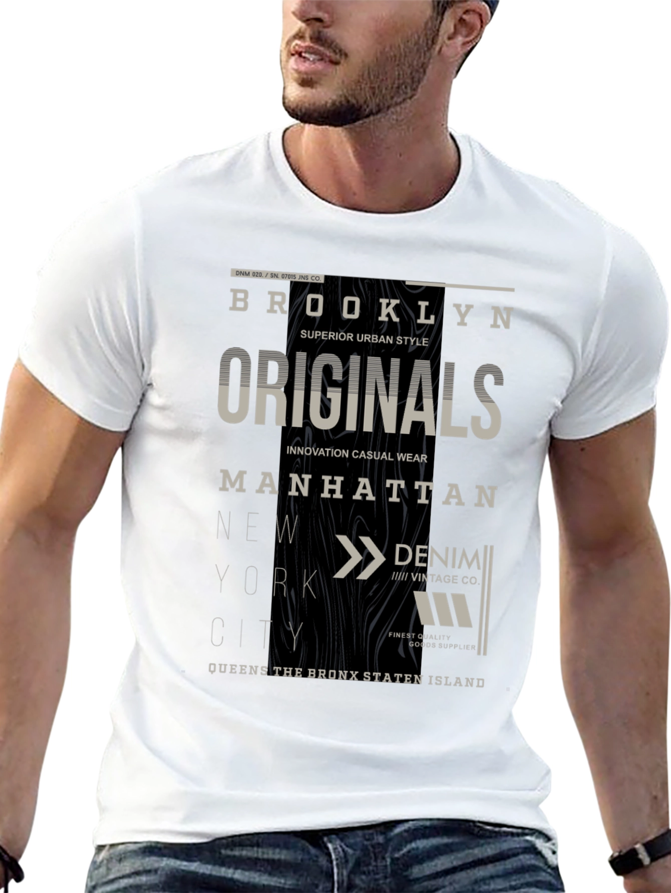Brooklyn Originals Graphic Print Black T-Shirt