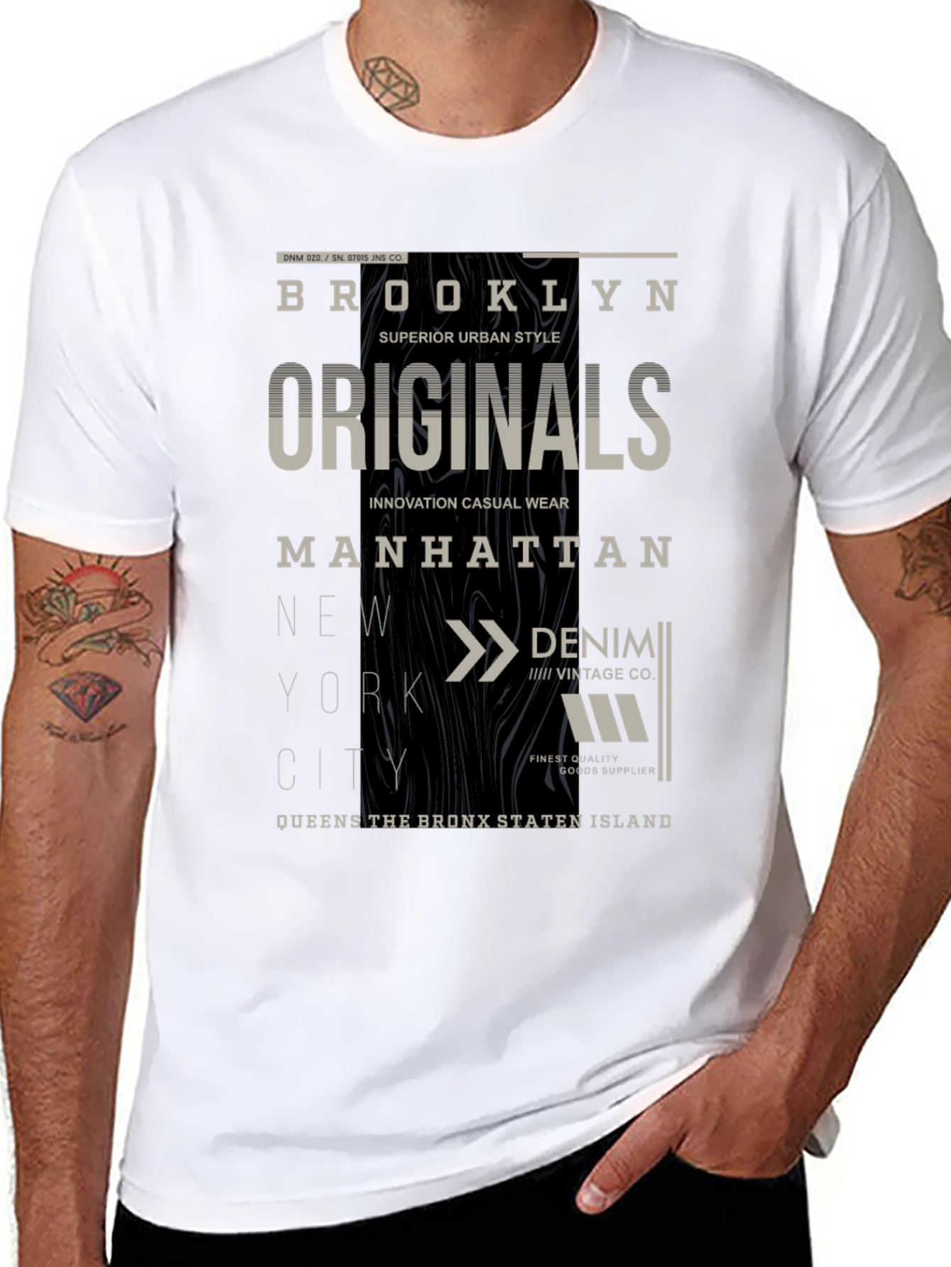 Brooklyn Originals Graphic Print Black T-Shirt