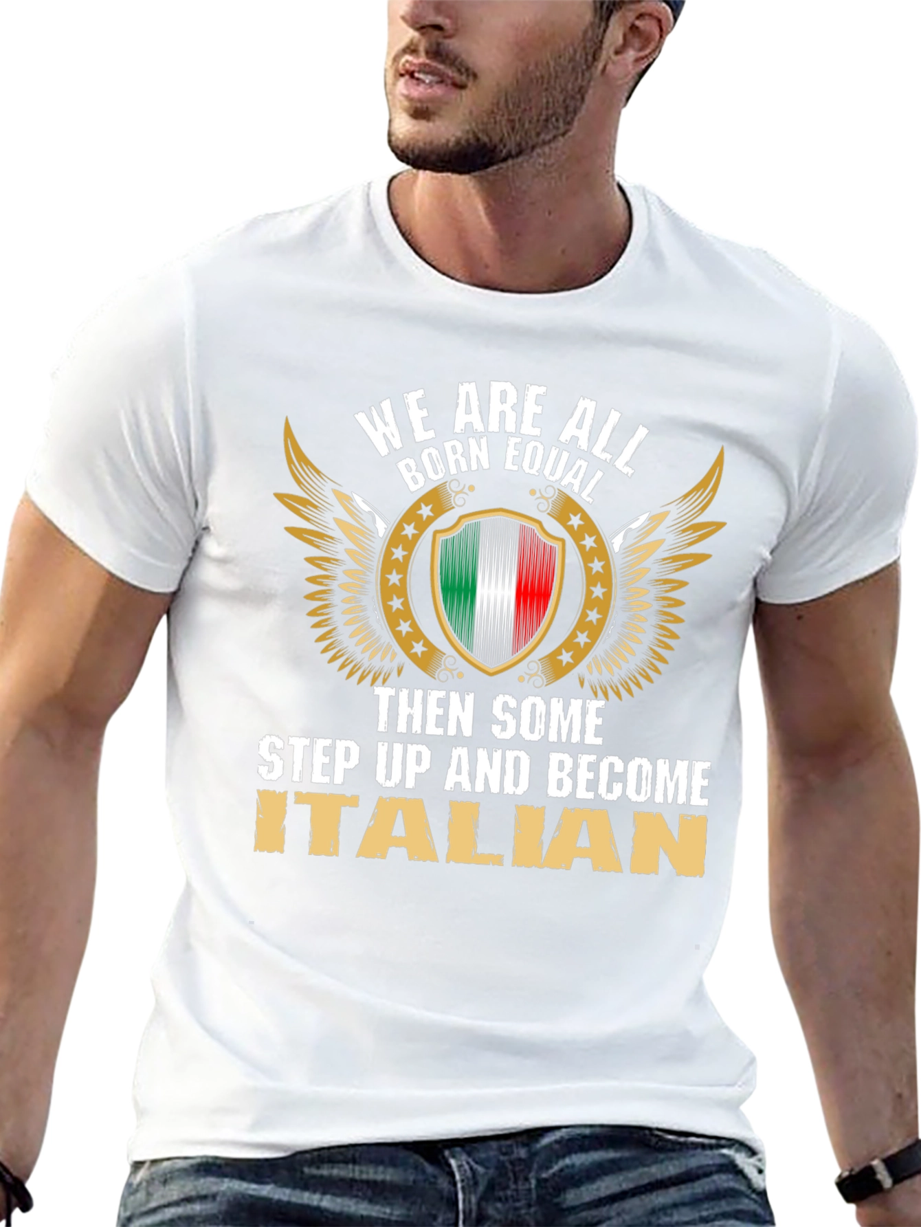 We Are All Born Equal Italian Pride T-Shirt