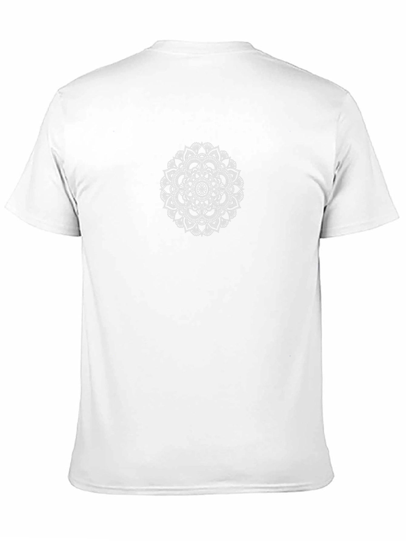 Mens Black Mandala Graphic T-Shirt