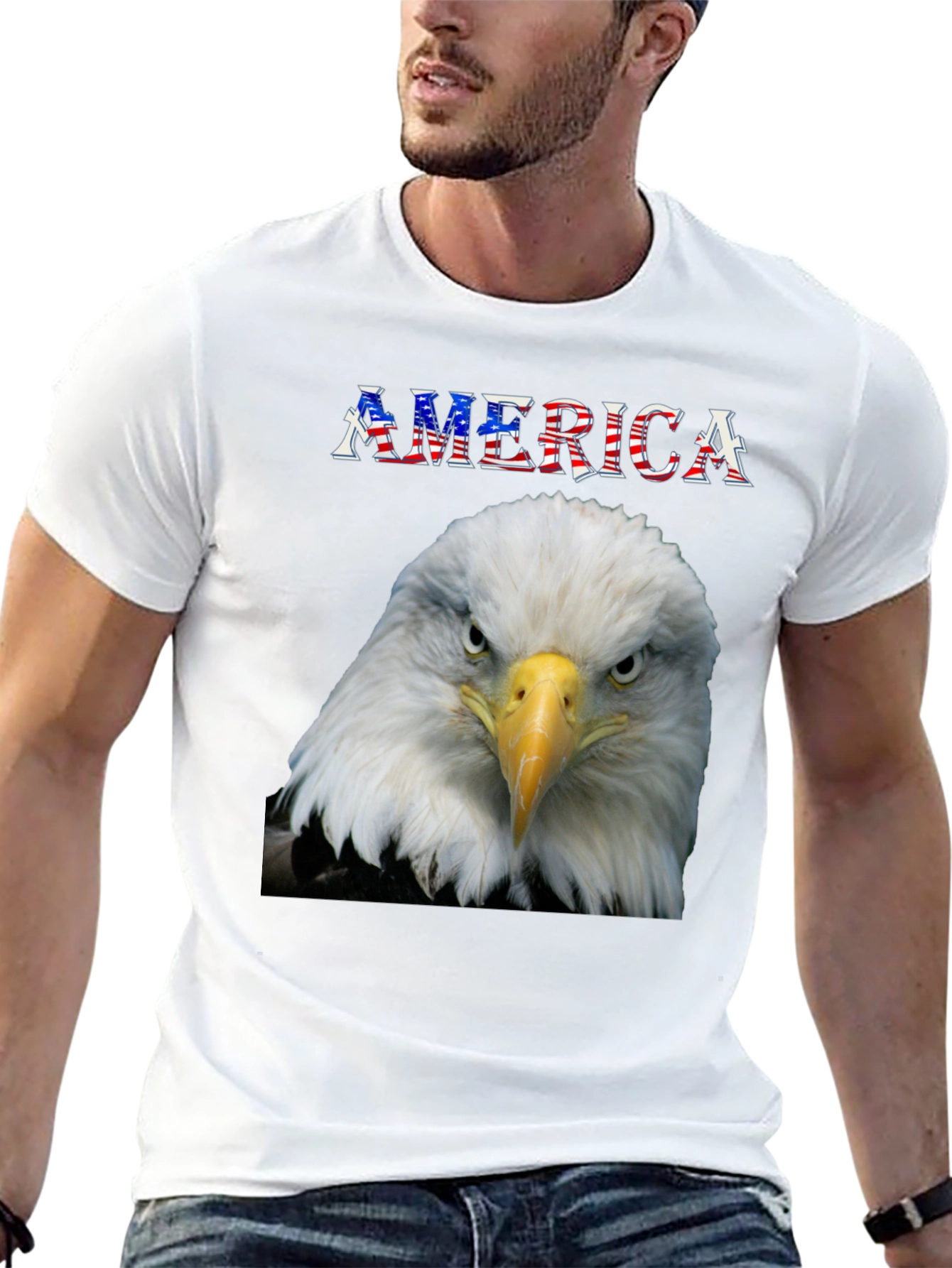 American Eagle Graphic Tee - Patriotic Pride