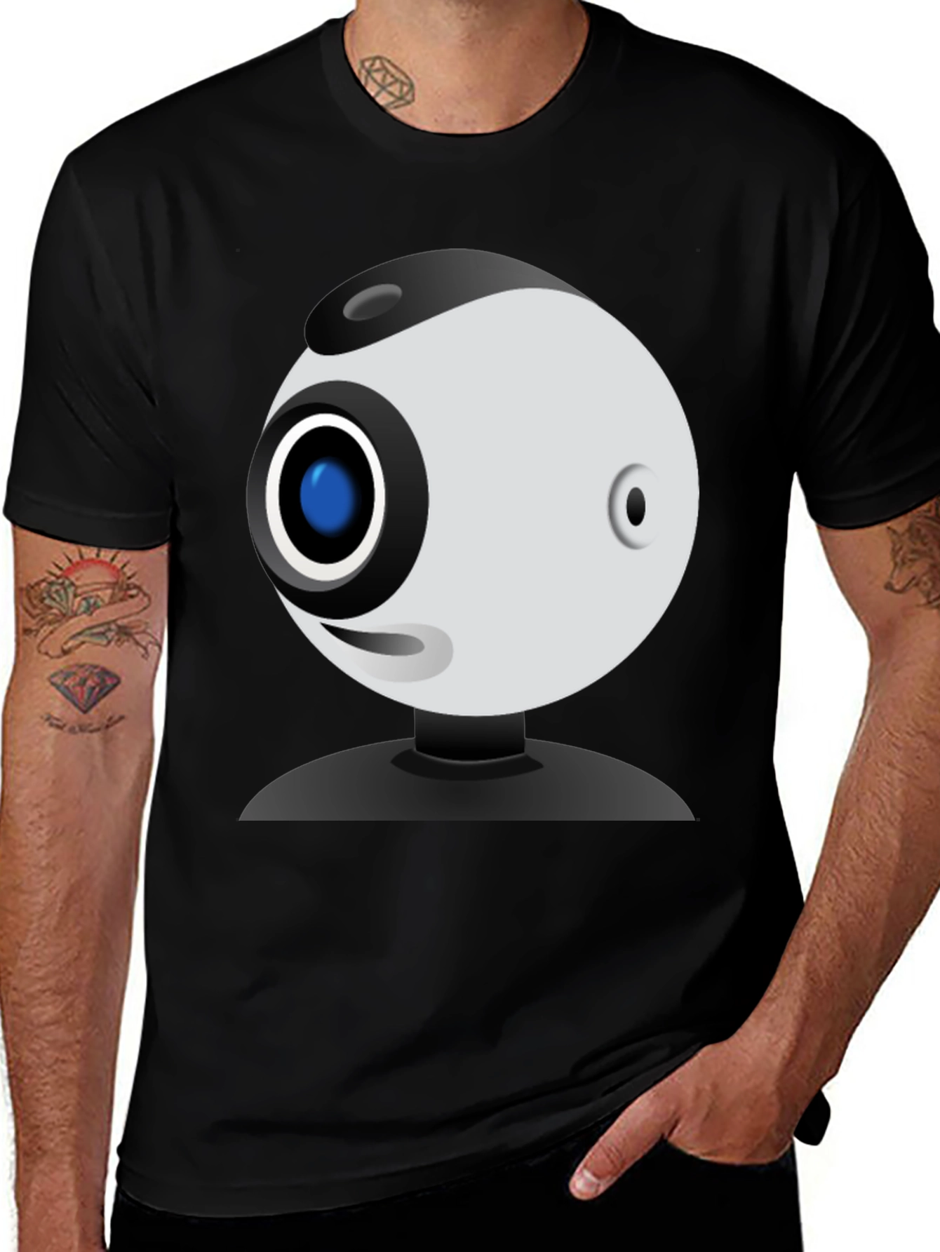 Funny Webcam Graphic Tee - Geeky Style!