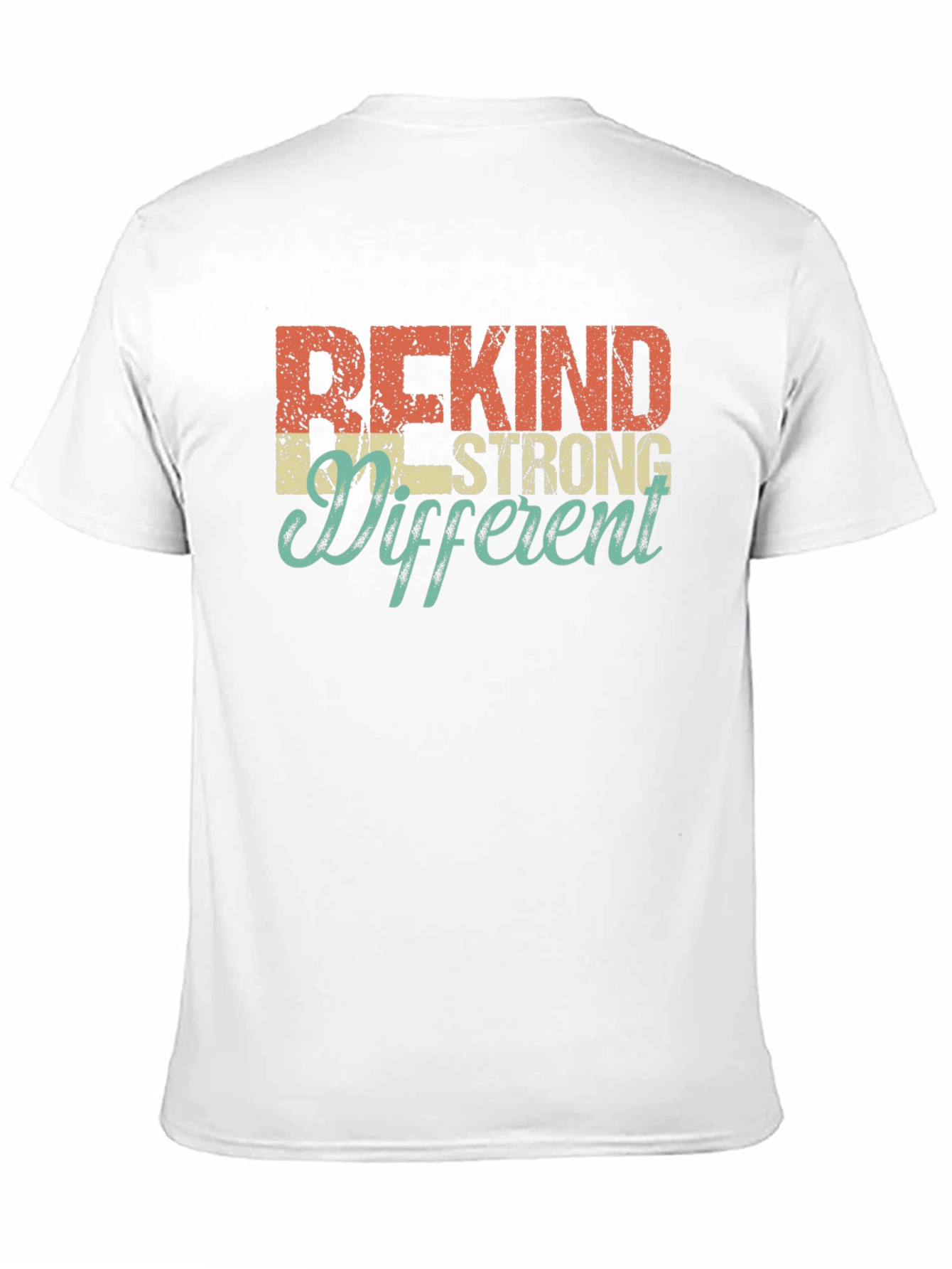 Be Kind Strong Different Graphic Tee - Black