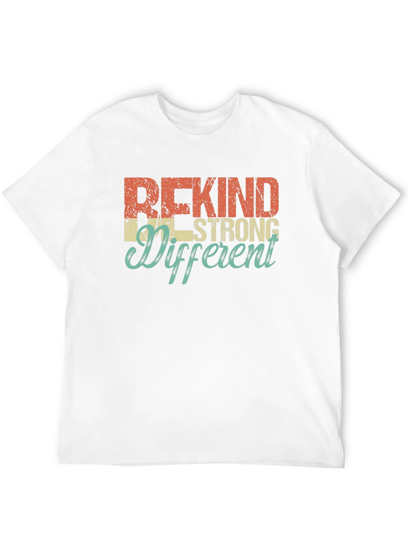 Be Kind Strong Different Graphic Tee - Black