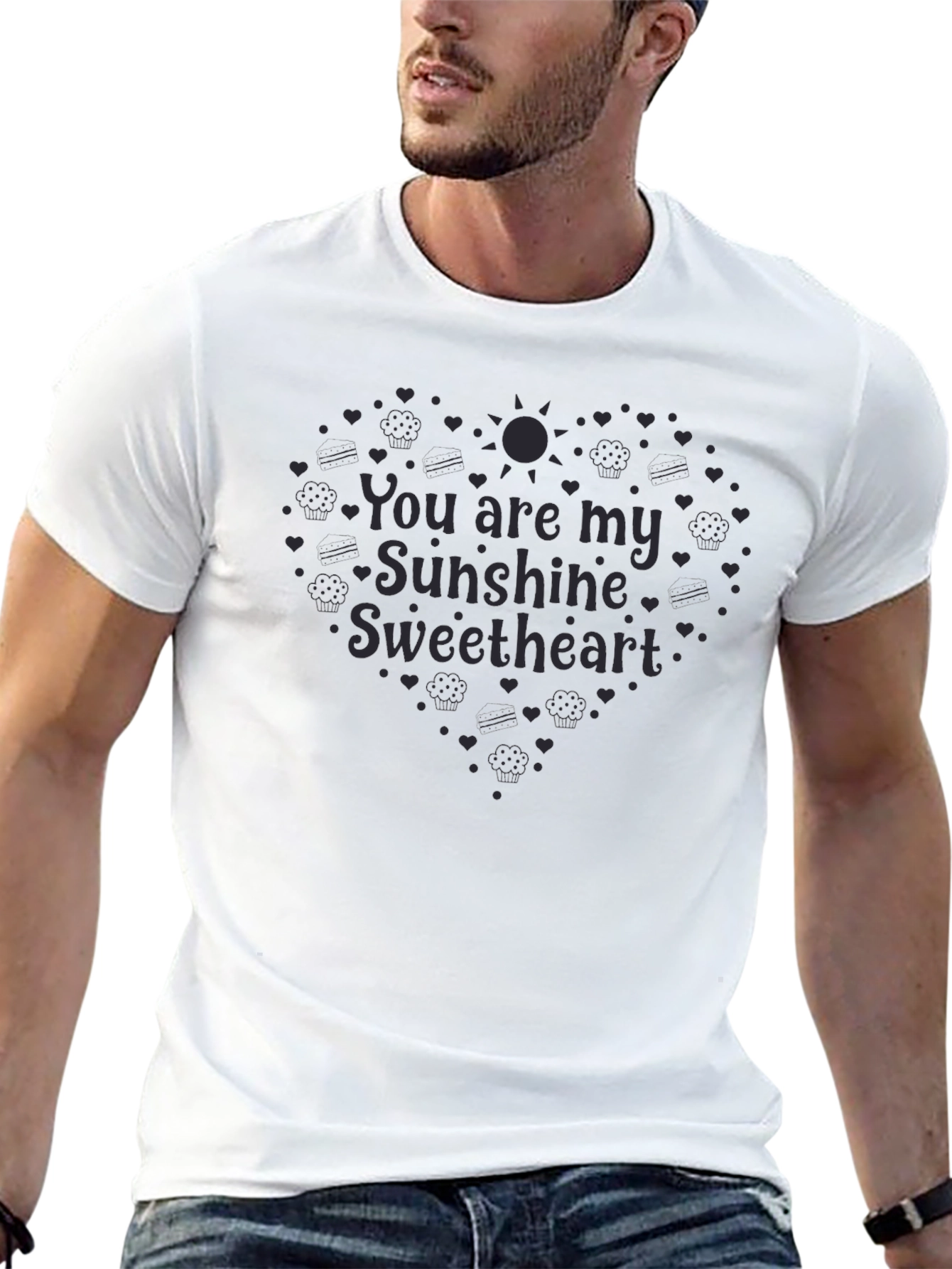 Sunshine Sweetheart Black T-Shirt