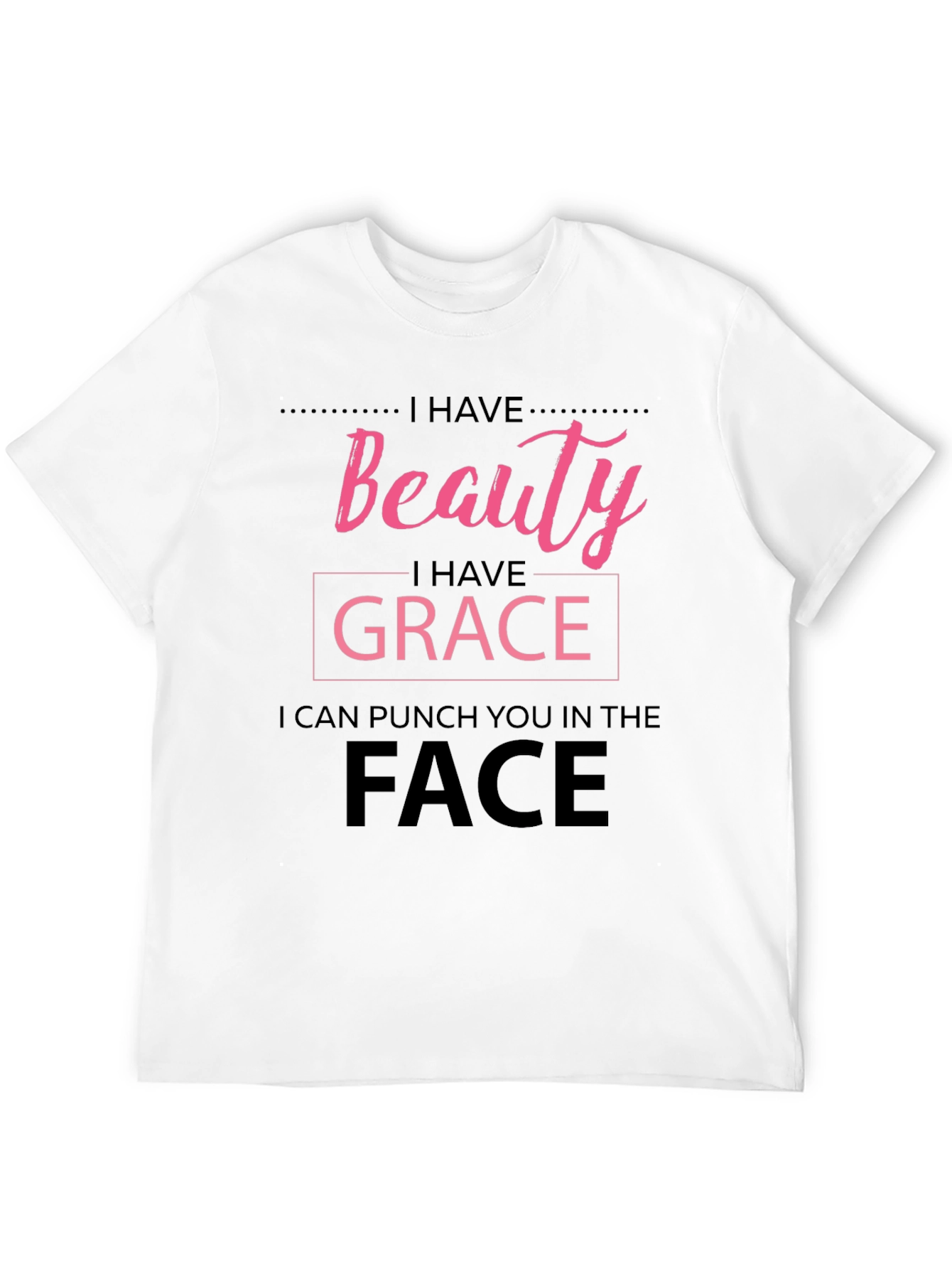 Beauty Grace Punch T-Shirt - Funny Graphic Tee