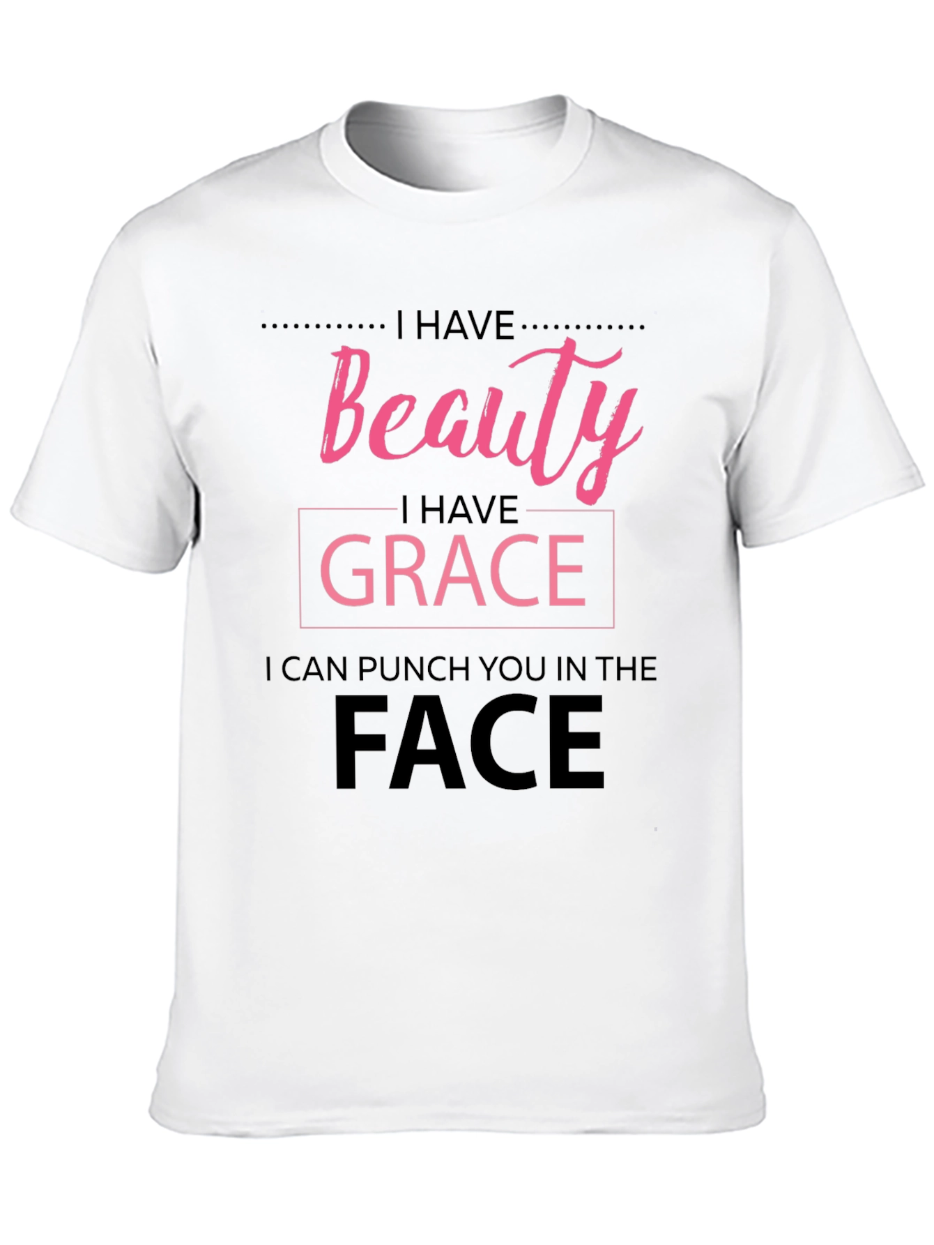Beauty Grace Punch T-Shirt - Funny Graphic Tee