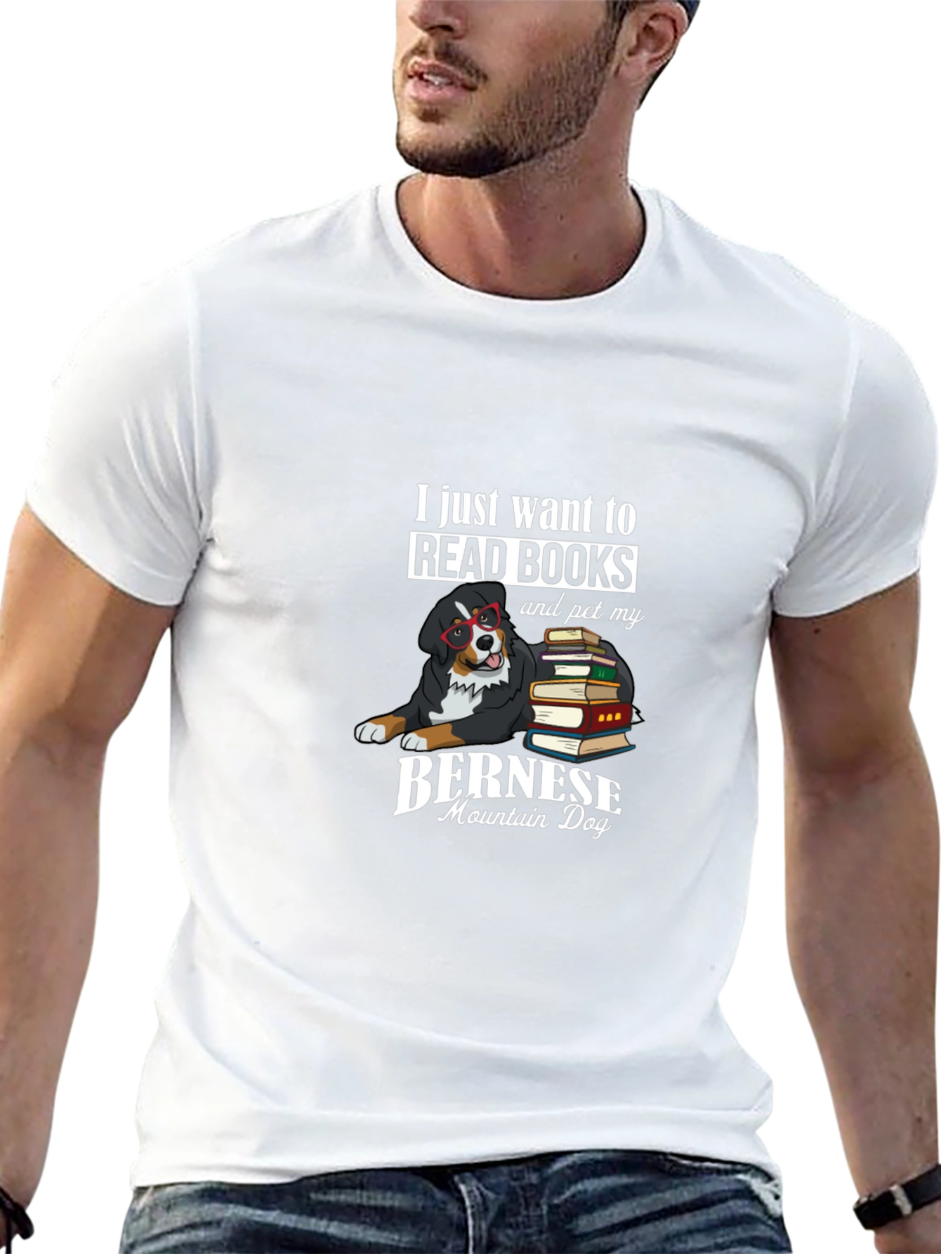 Bernese Mountain Dog Books T-Shirt
