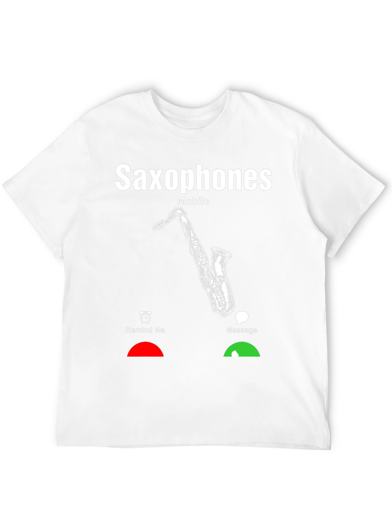Saxophone Mobile T-Shirt - Music Lover Gift