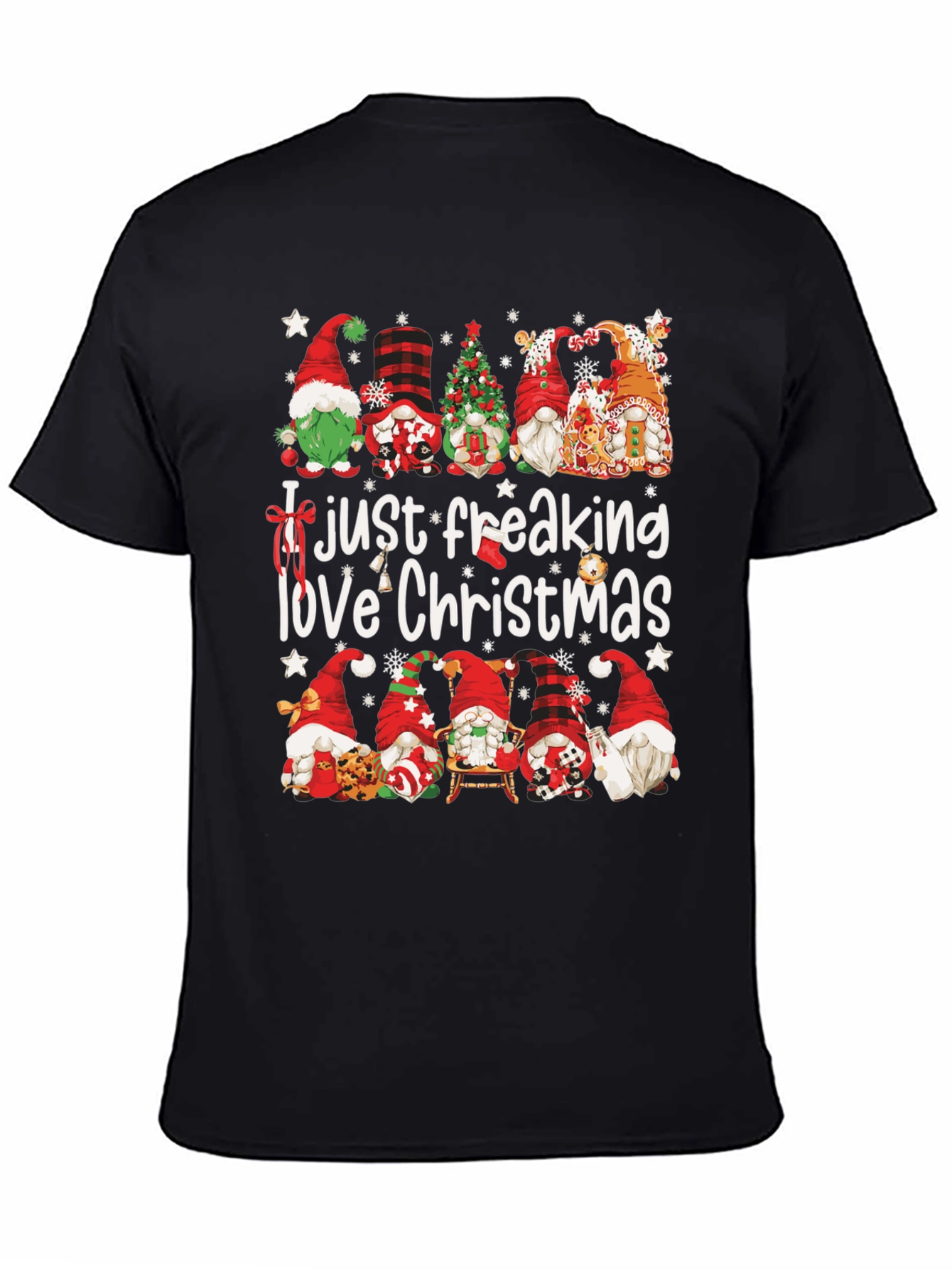 Funny Christmas Gnome Graphic Tee