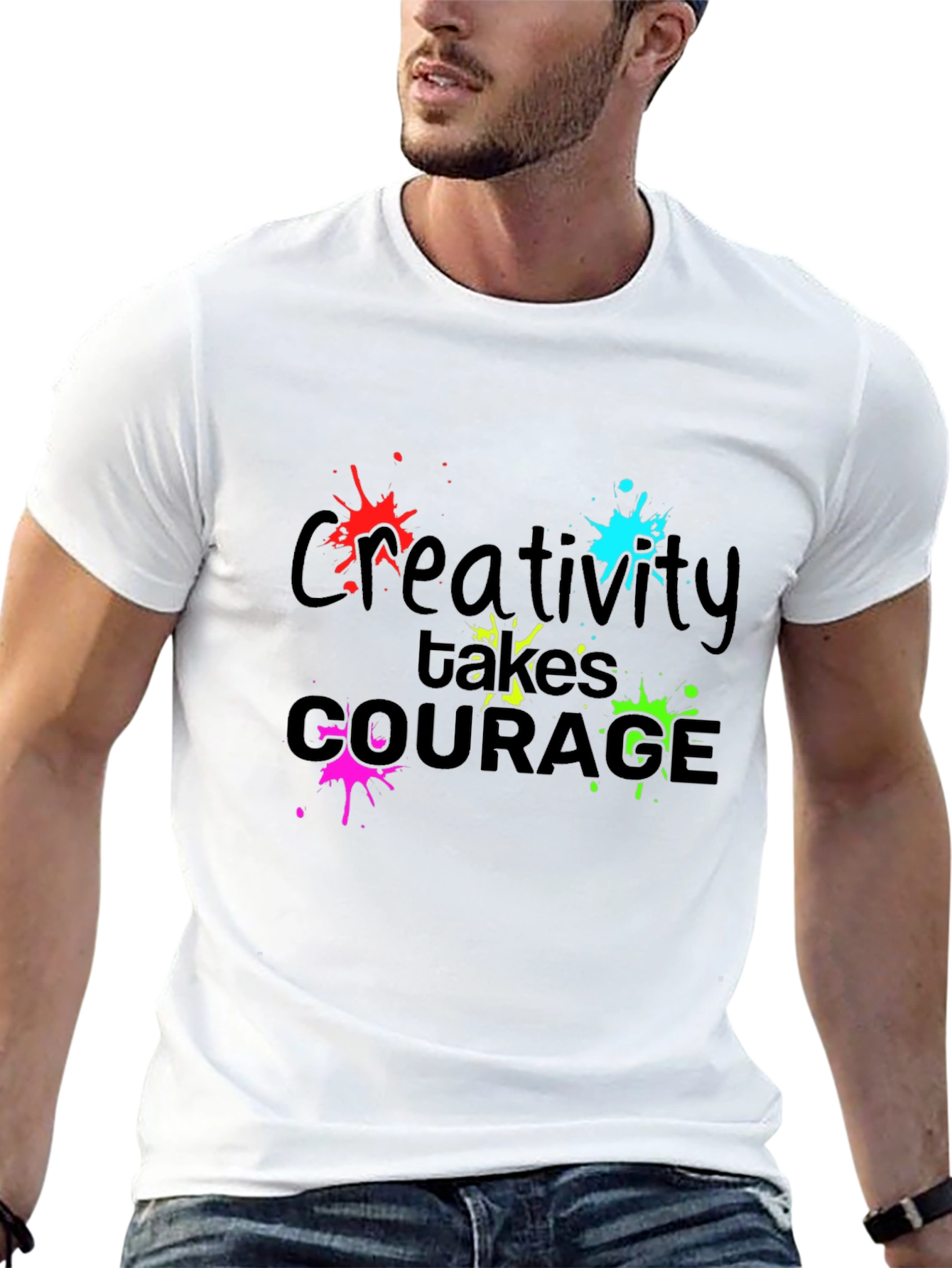 Creative Courage T-Shirt - Bold Design