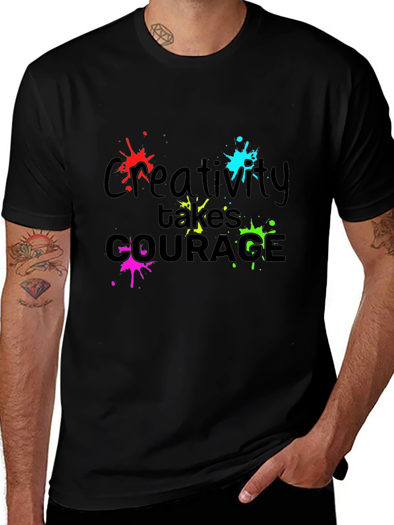 Creative Courage T-Shirt - Bold Design