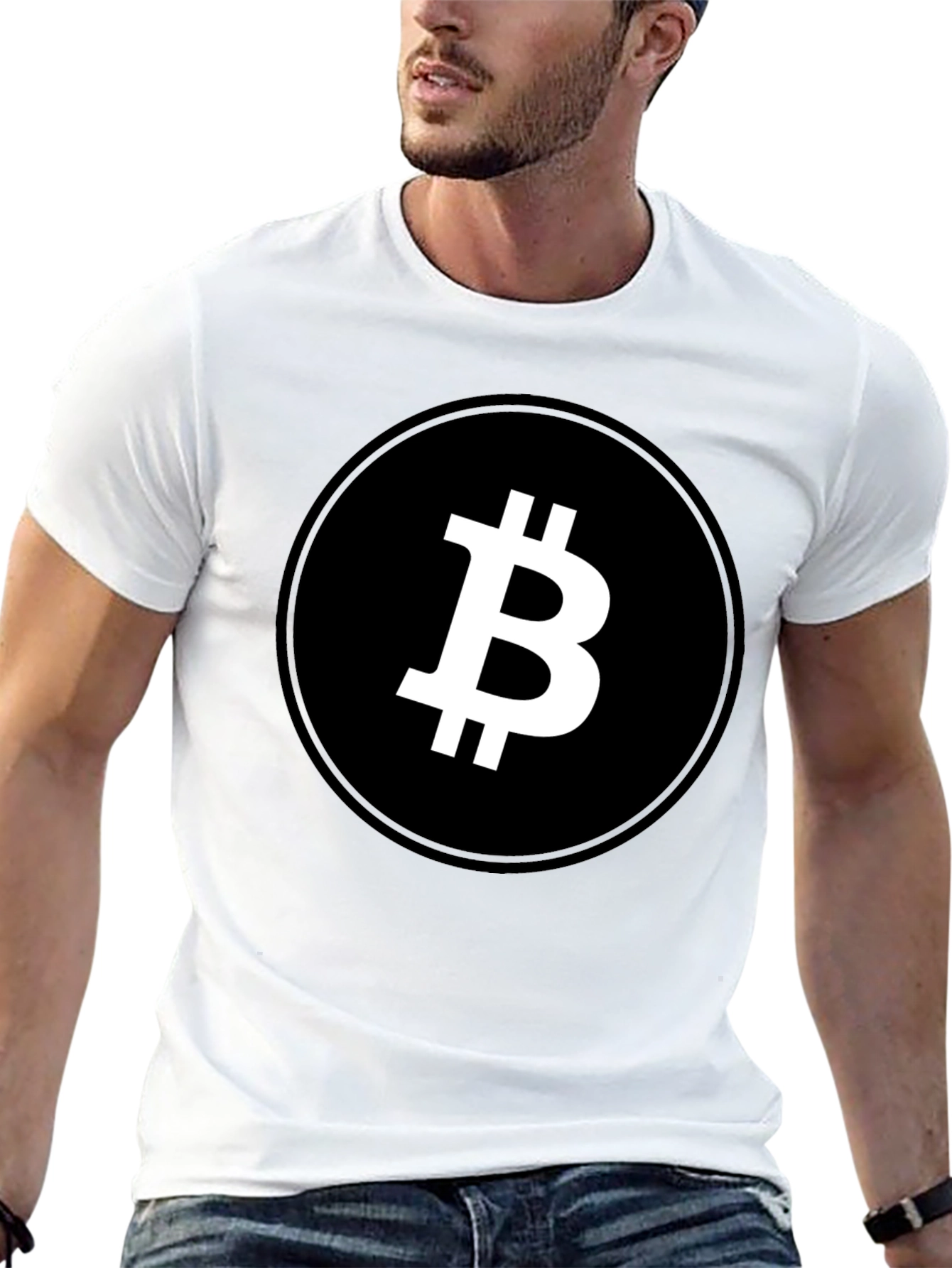 Bitcoin Logo Graphic Tee - Crypto Currency T-Shirt