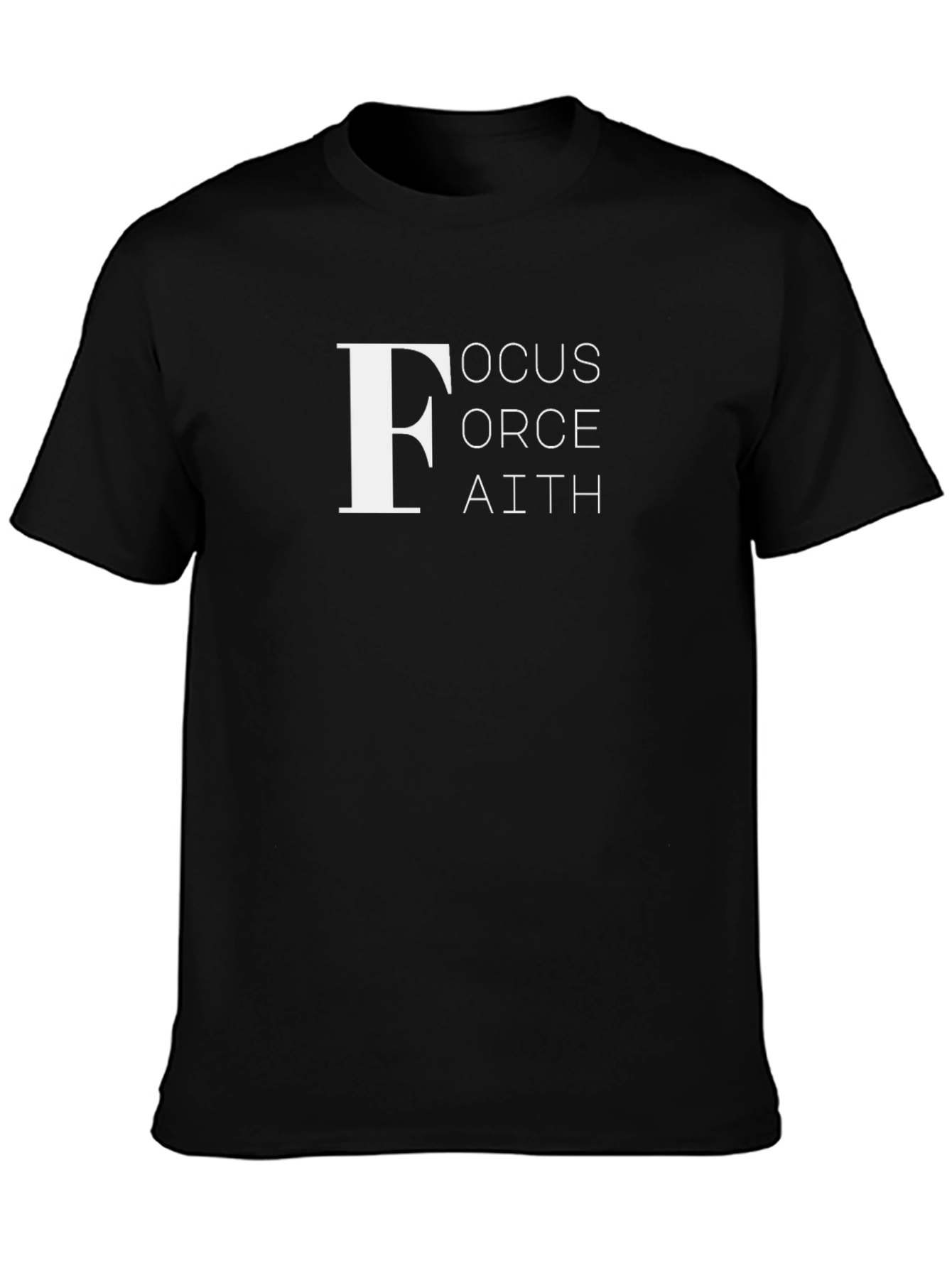 Focus Force Faith Black T-Shirt
