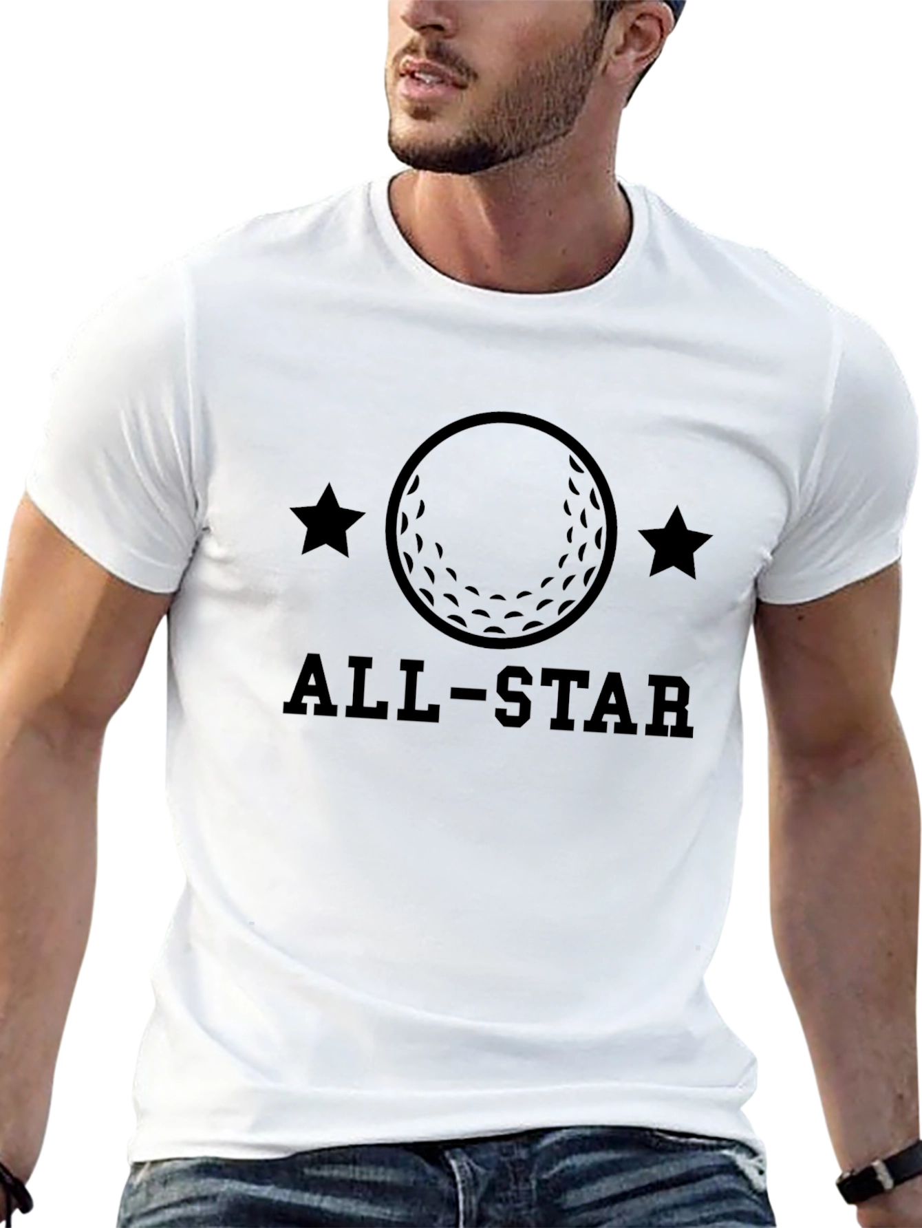 All-Star Golf Ball Graphic T-Shirt