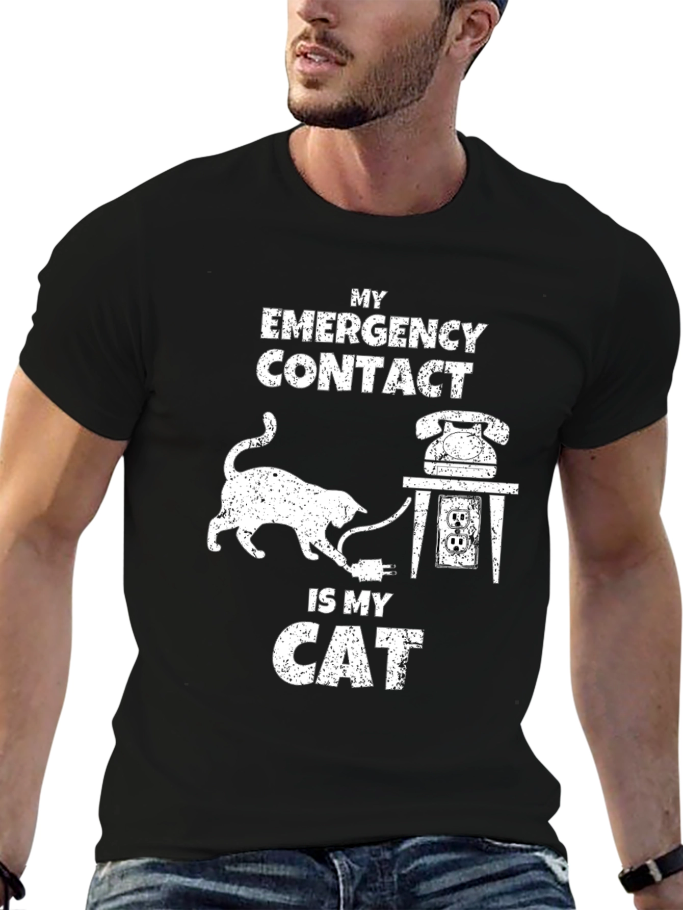 My Emergency Contact is My Cat T-Shirt