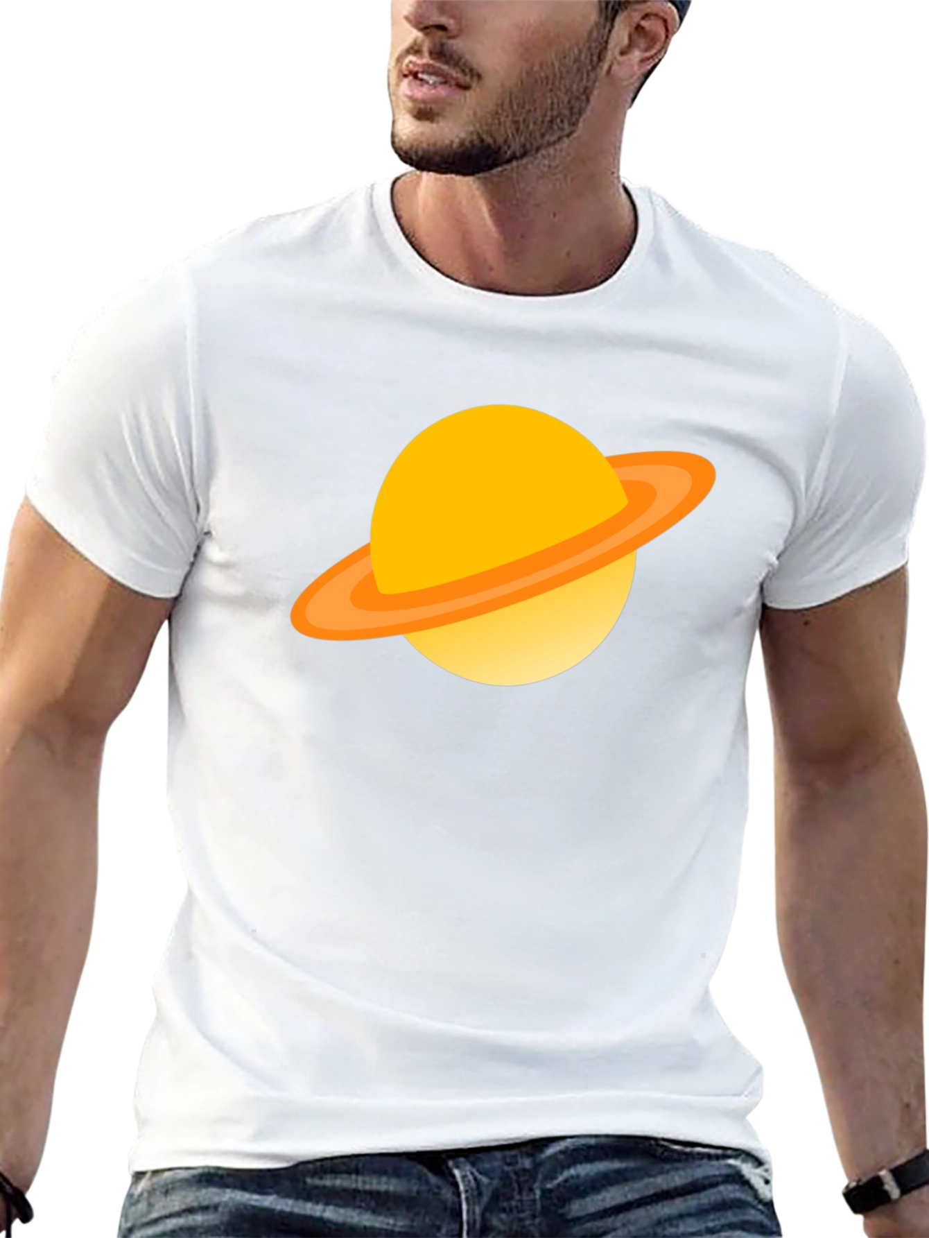 Saturn Graphic Tee - Cool Space T-Shirt