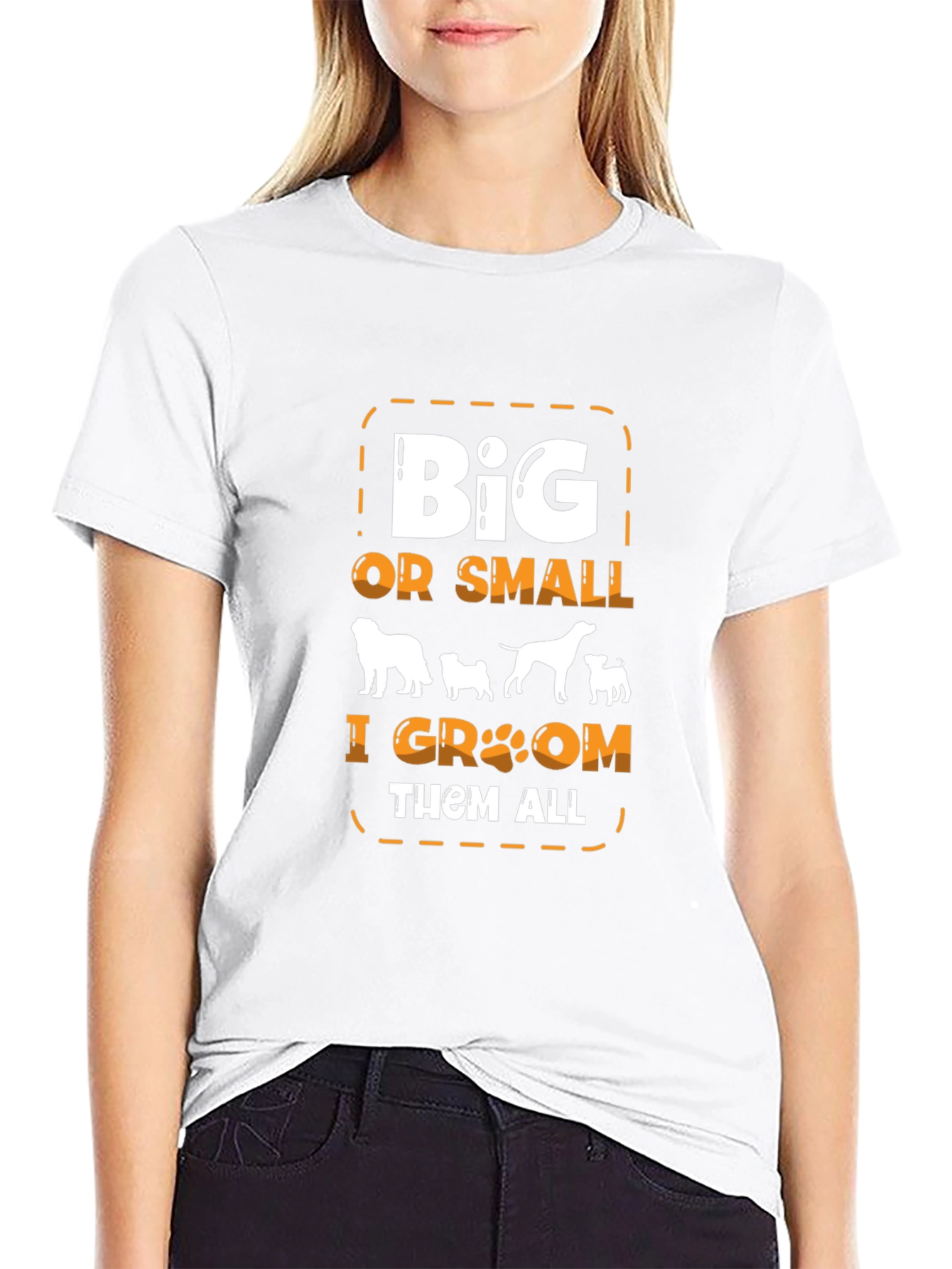 Big or Small Dog Groomer T-Shirt