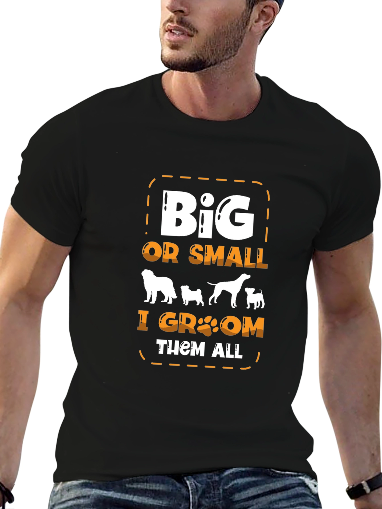 Big or Small Dog Groomer T-Shirt
