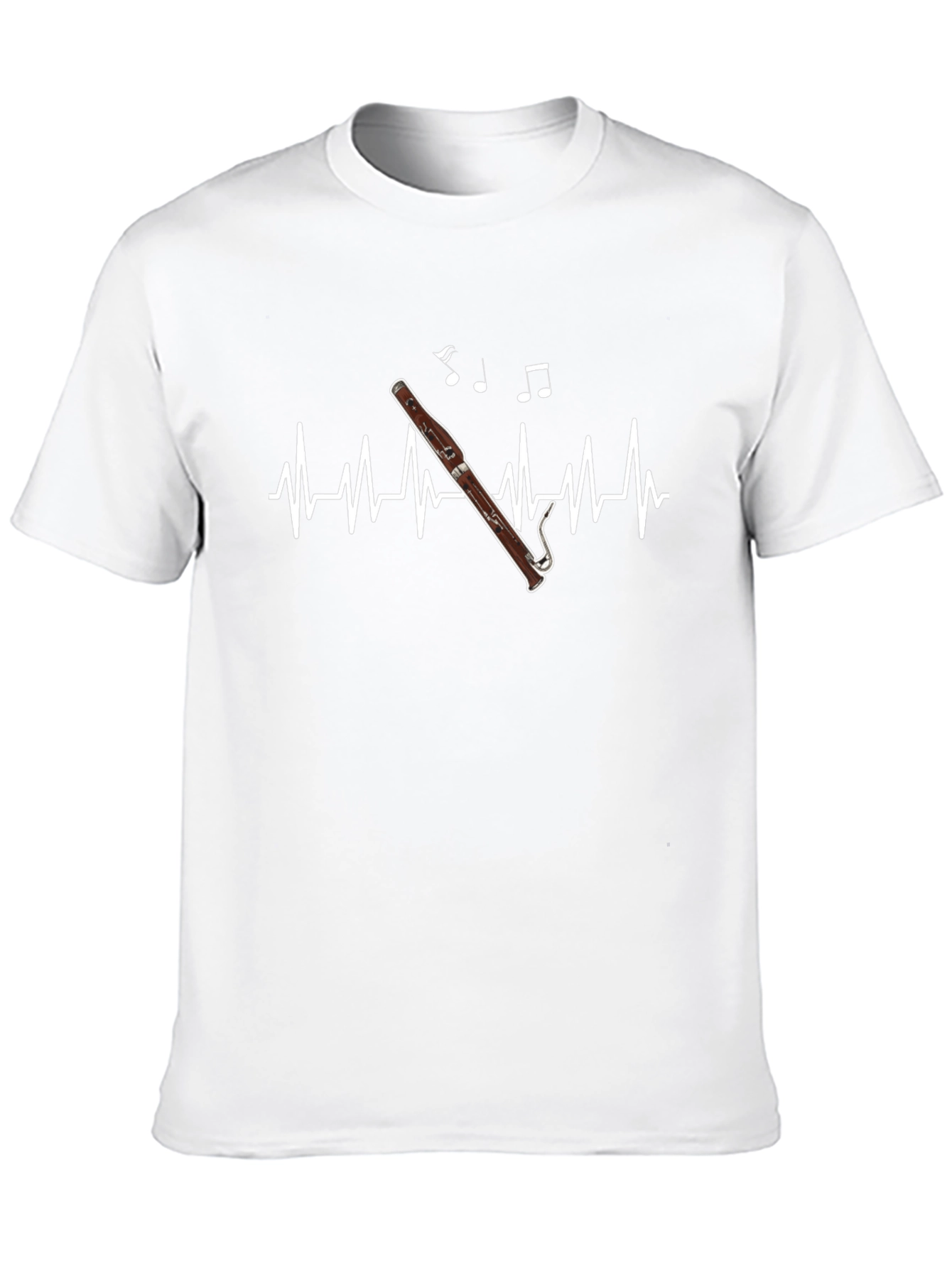 Bassoon Heartbeat T-Shirt - Music Lover Tee