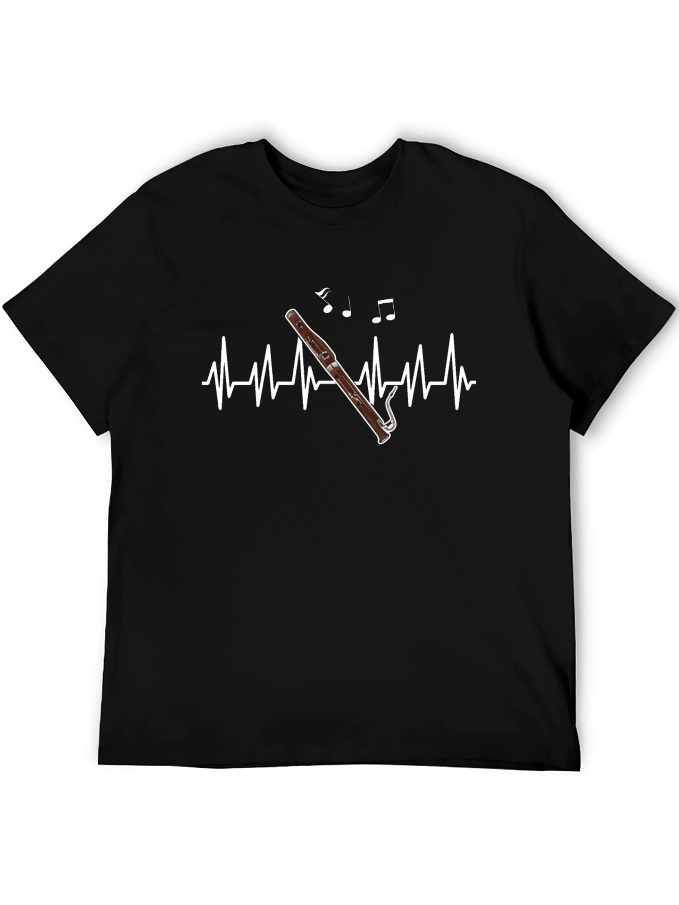 Bassoon Heartbeat T-Shirt - Music Lover Tee