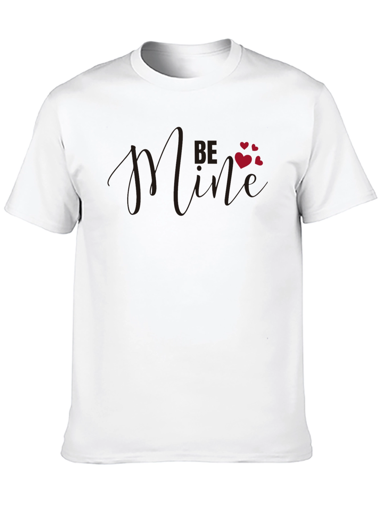 Be Mine Valentines Day Black T-Shirt