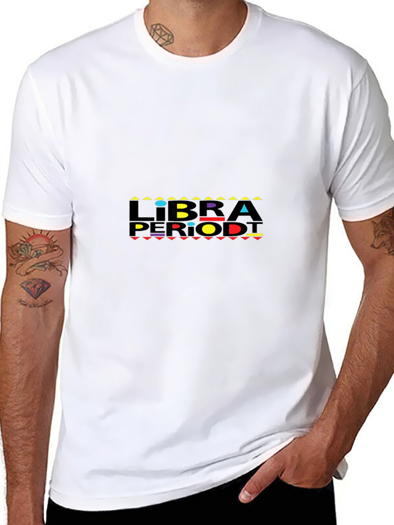 Libra Period! Mens Black Graphic T-Shirt