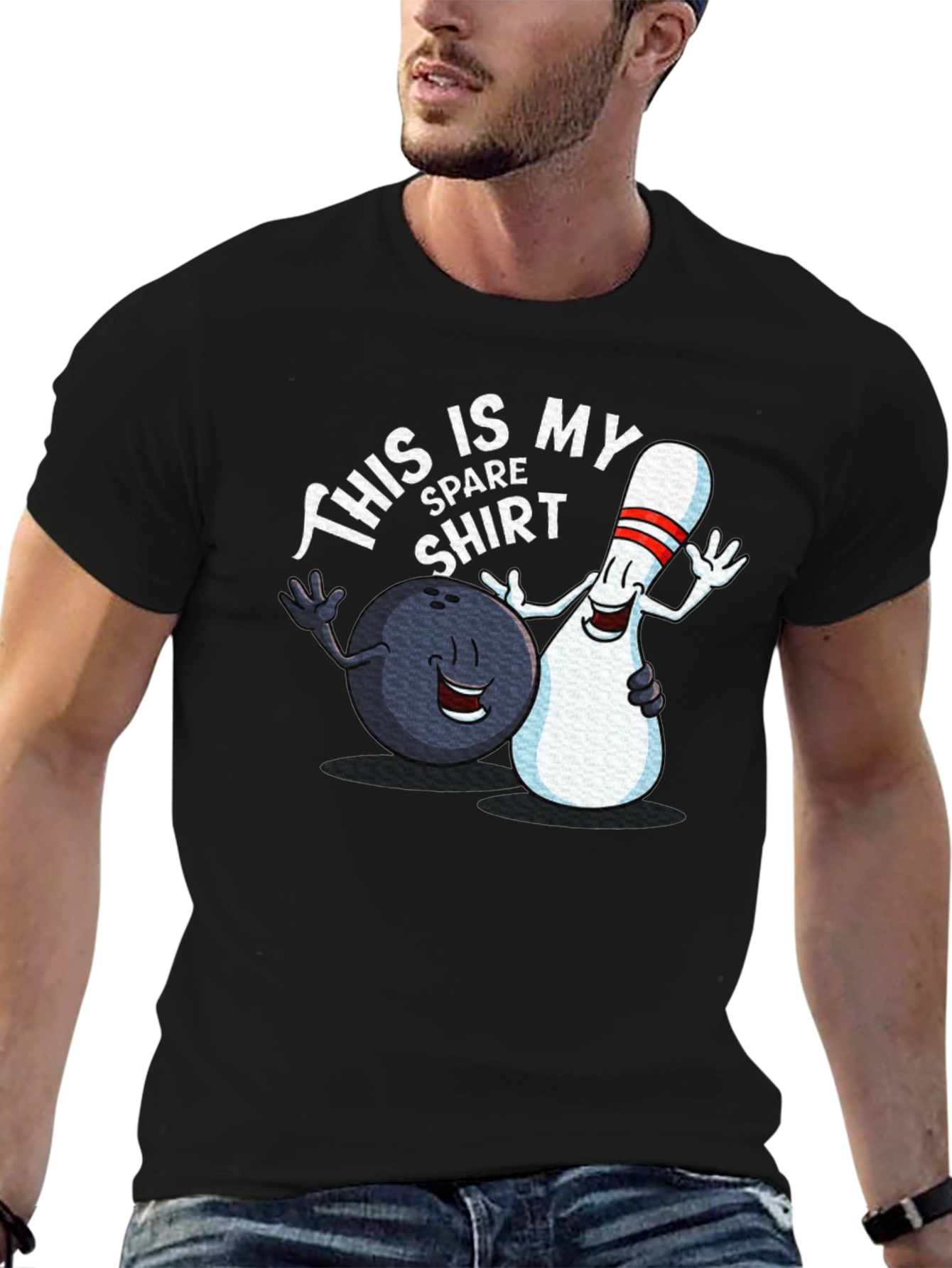 Funny Bowling T-Shirt: This is My Spare Shirt