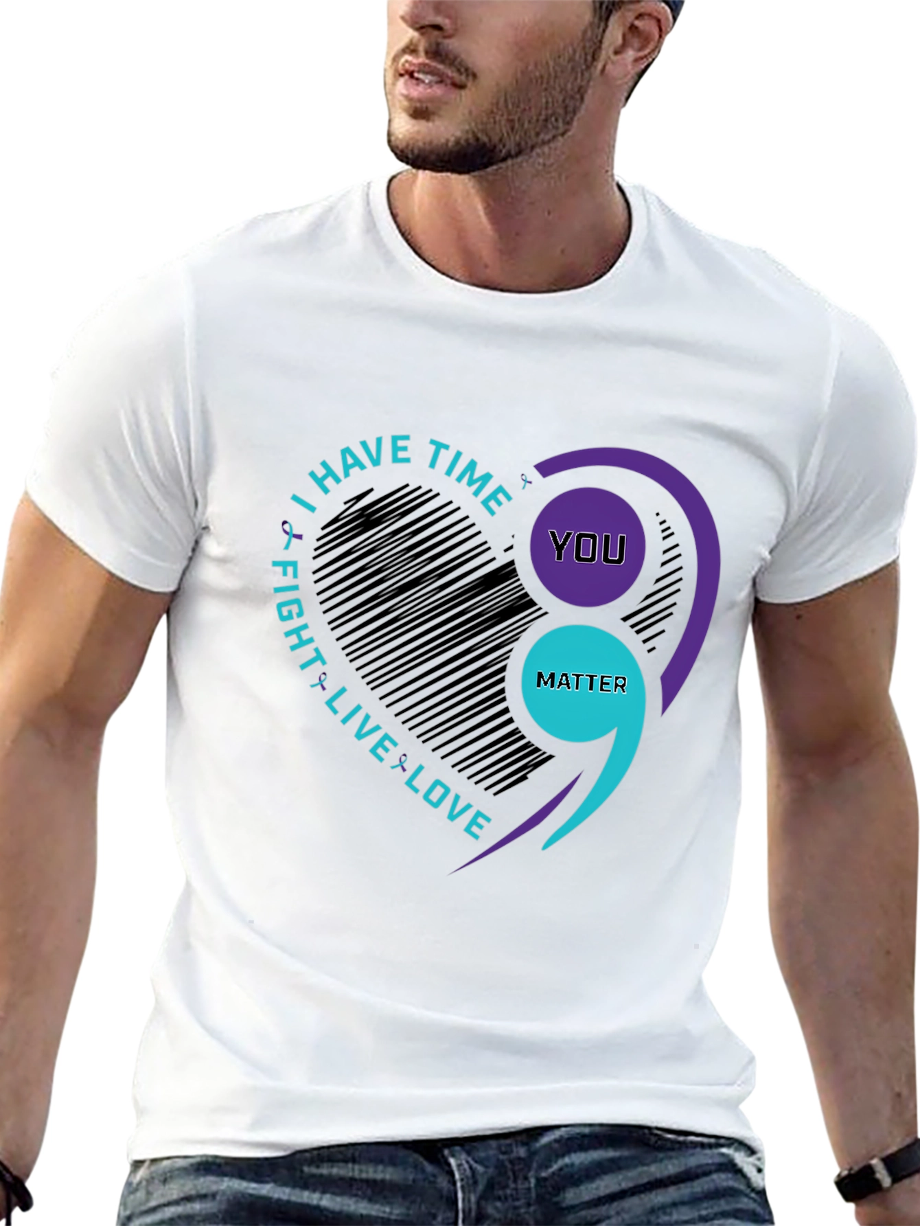 You Matter Semicolon Heart T-Shirt