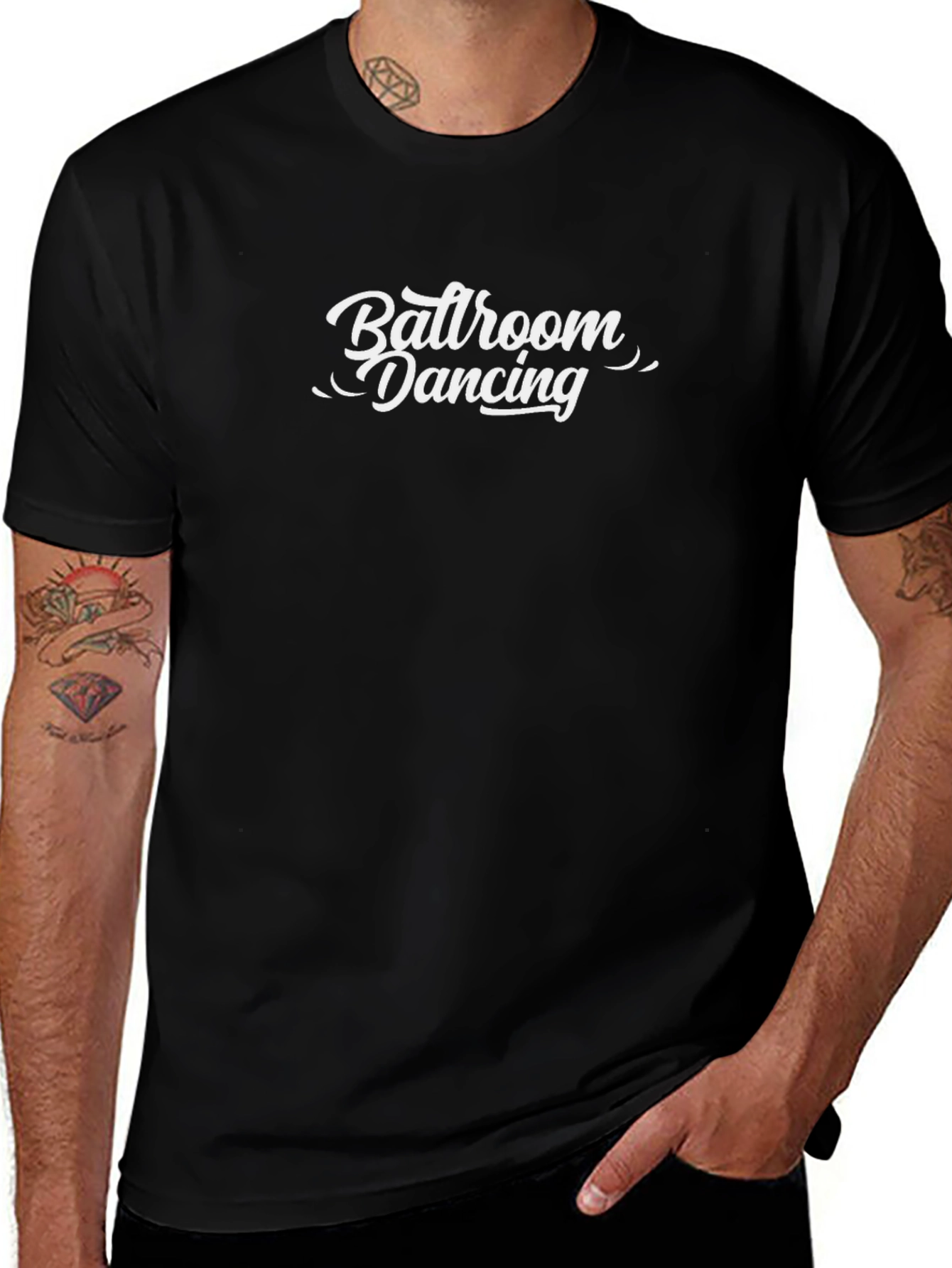 Ballroom Dancing Graphic Tee - Classic Black