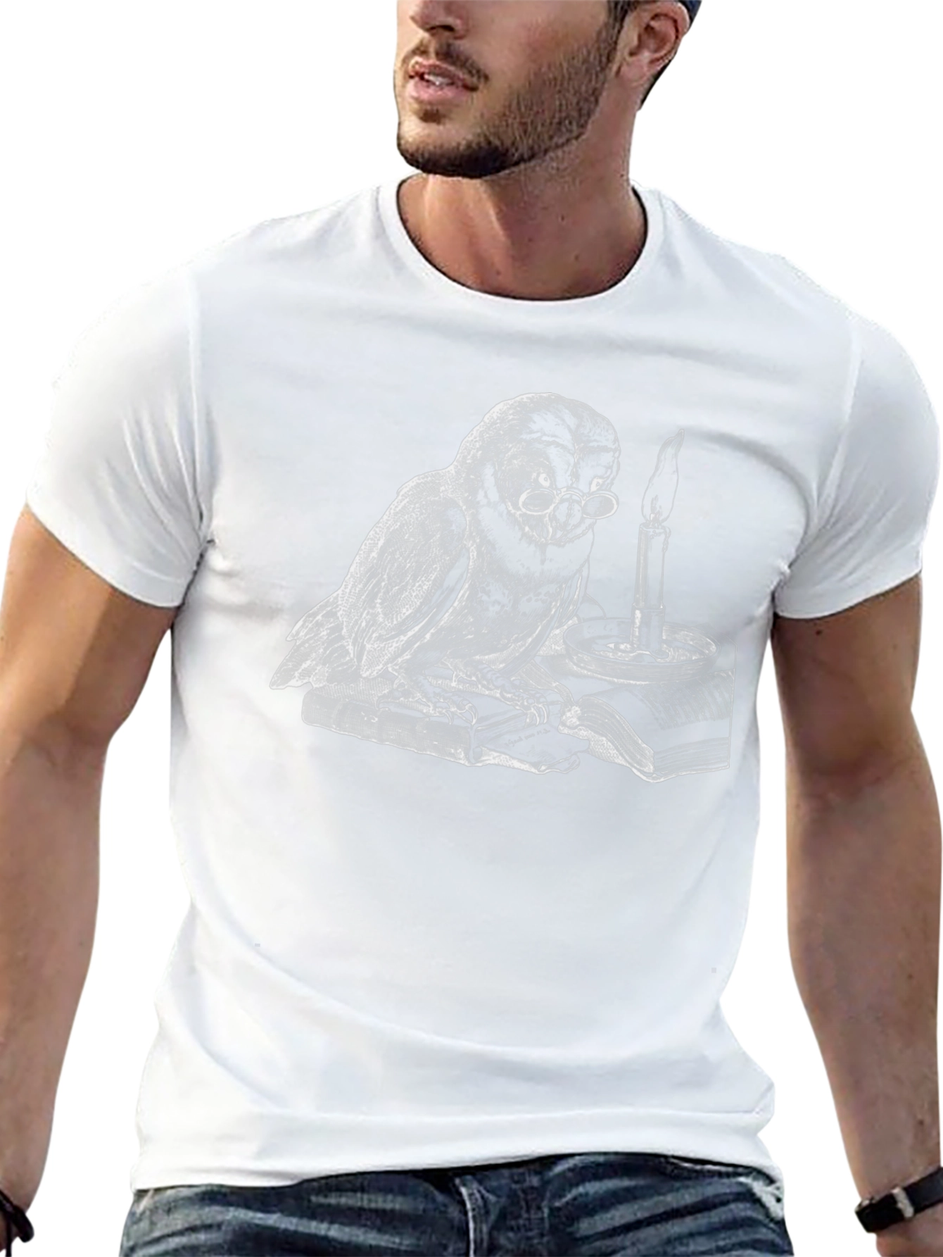 Whimsical Owl Reader T-Shirt