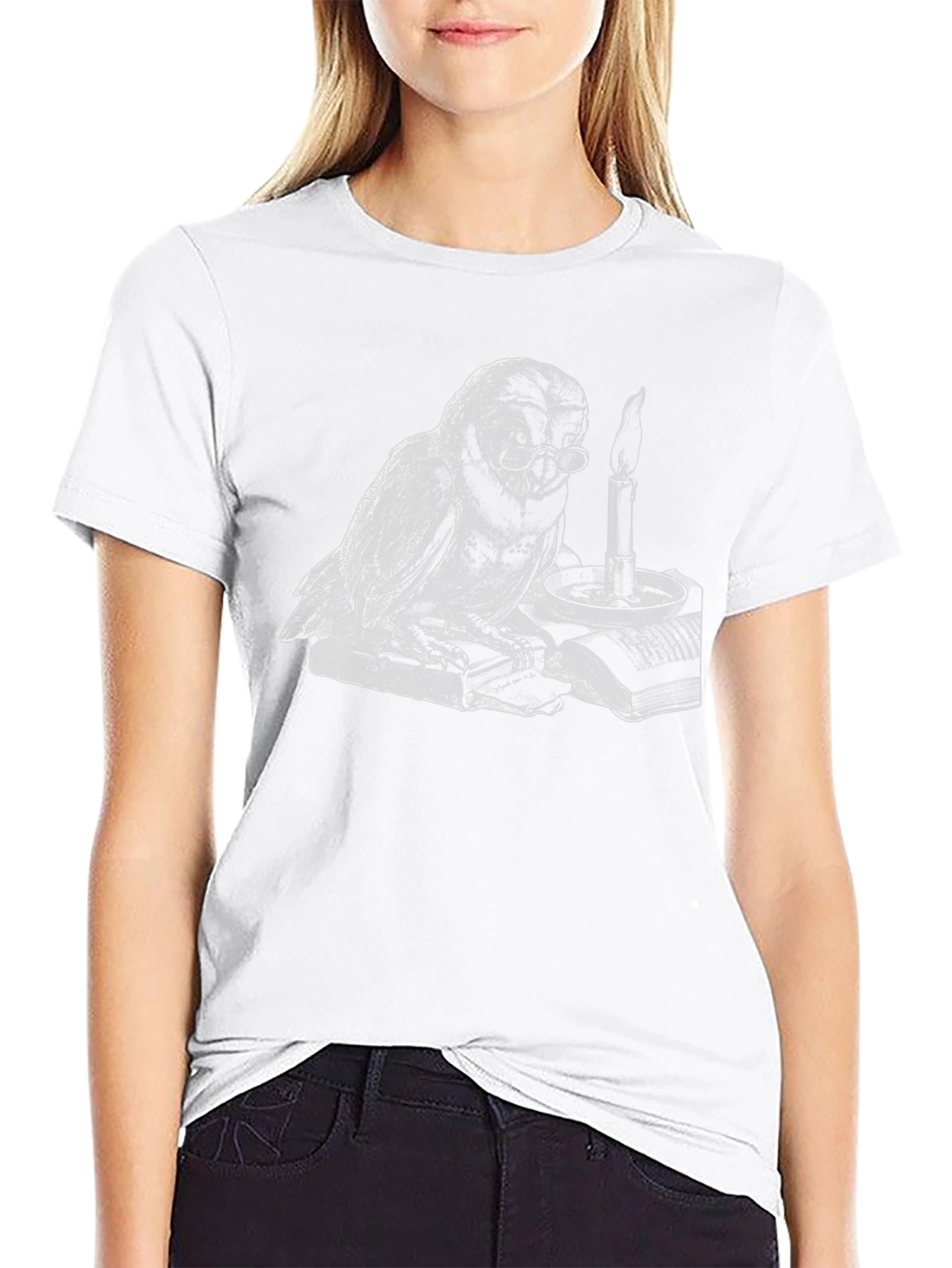 Whimsical Owl Reader T-Shirt