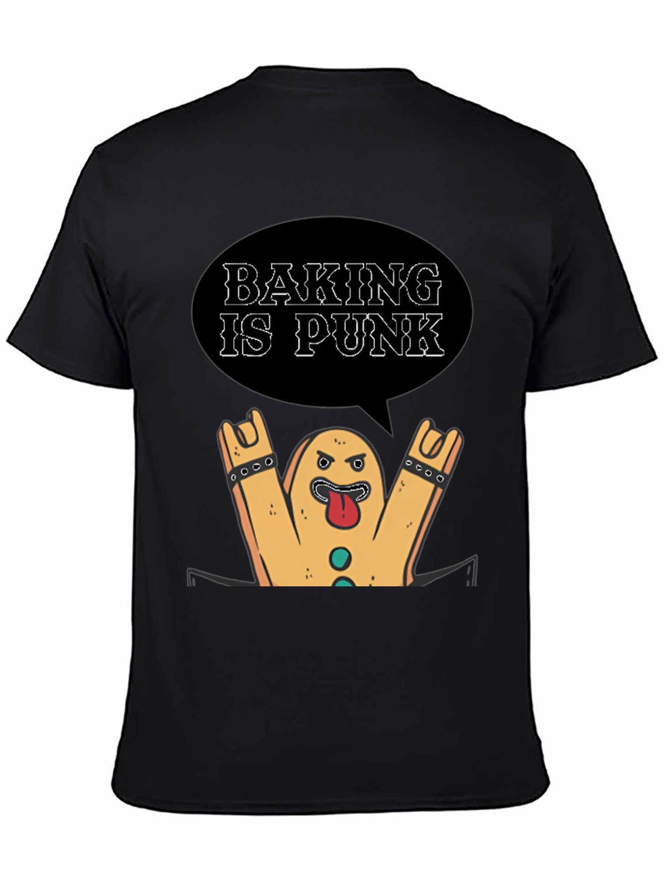 Baking is Punk T-Shirt - Rocking Gingerbread Man!
