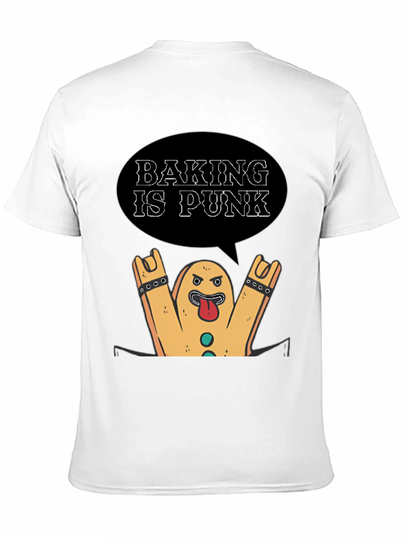 Baking is Punk T-Shirt - Rocking Gingerbread Man!