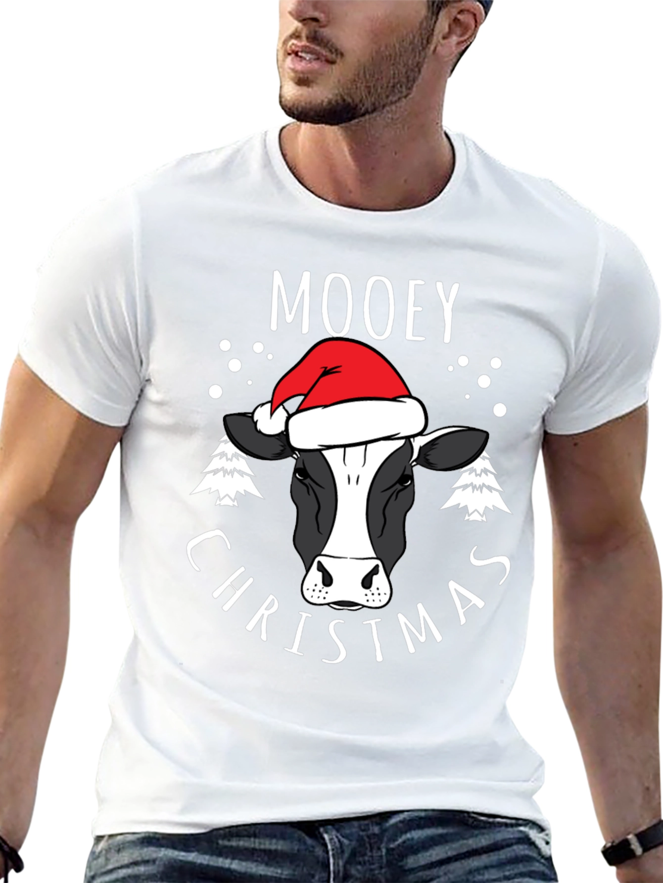 Moovey Christmas Cow Graphic Tee