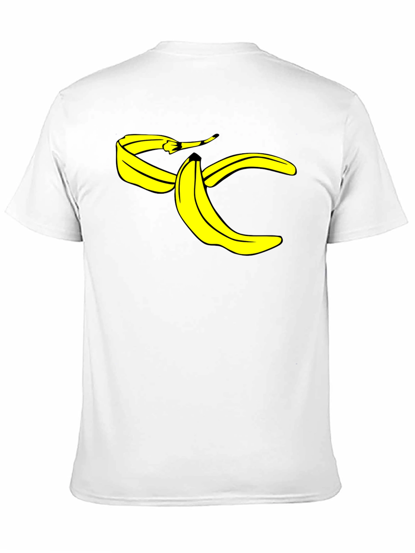 Banana Peel Graphic Tee - Black Cotton T-Shirt