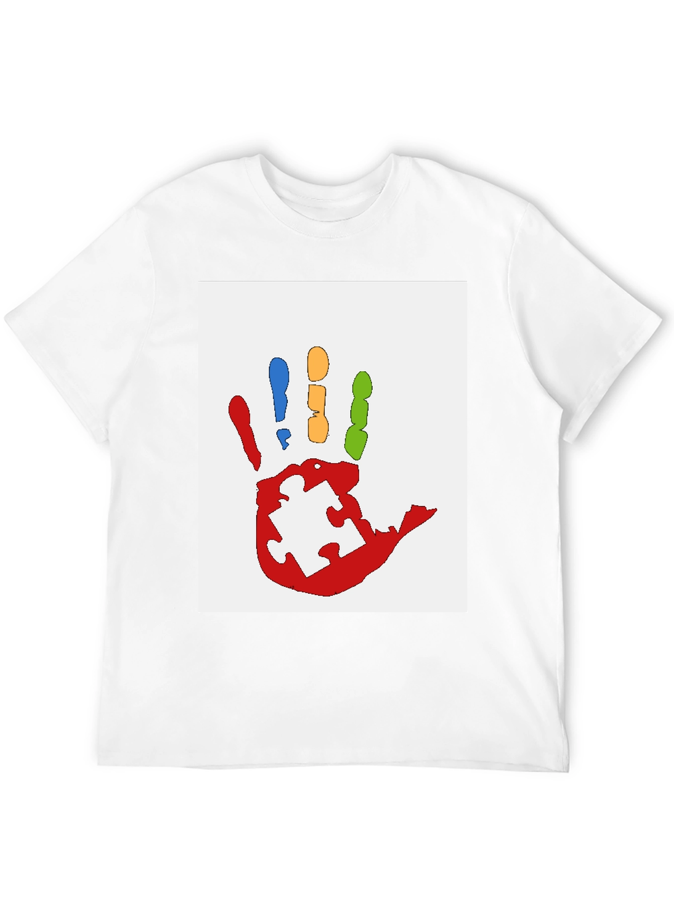 Autism Awareness Handprint Graphic Tee