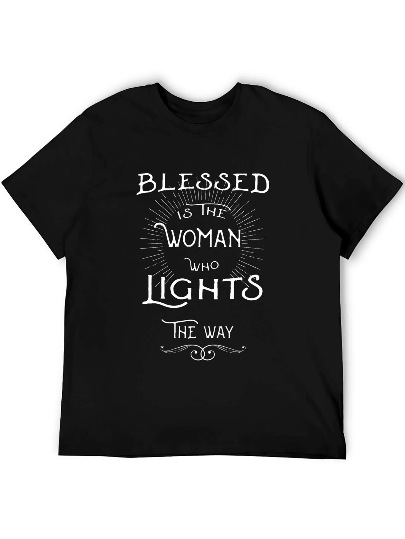 Blessed Woman Graphic Tee - Black