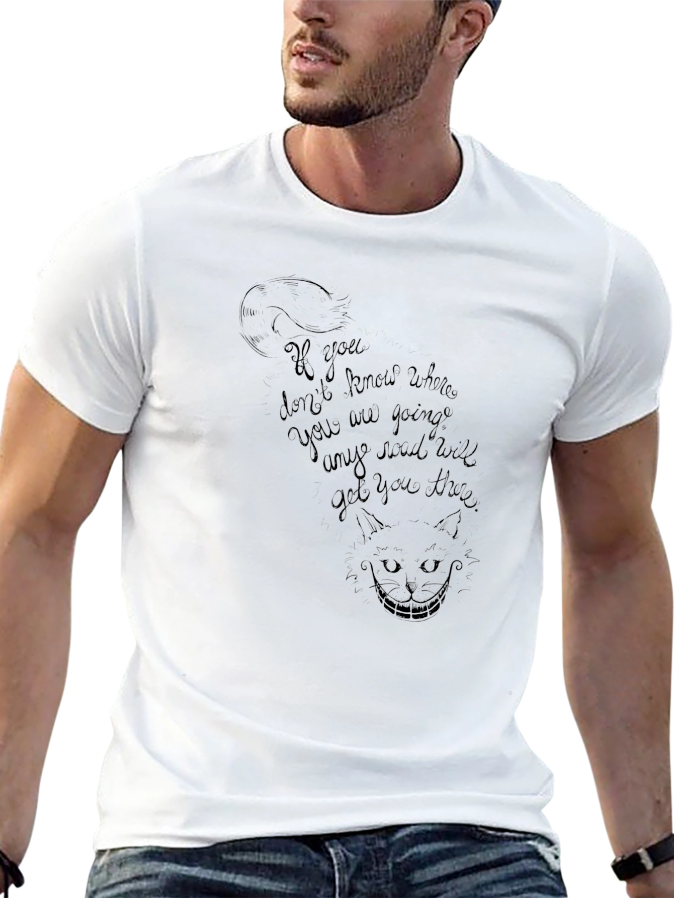 Cheshire Cat T-Shirt - If you dont know where...