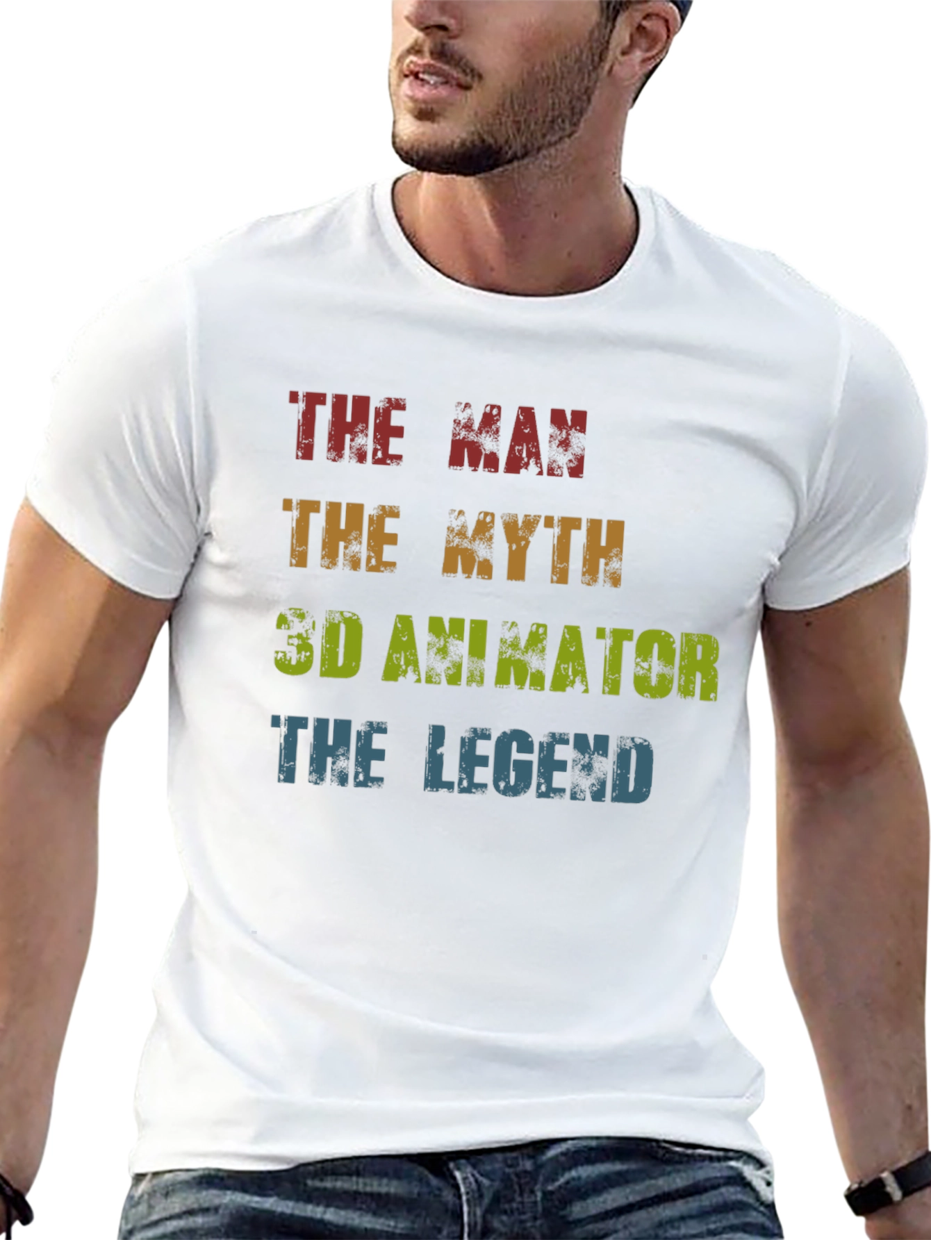 The Man The Myth 3D Animator Legend T-Shirt