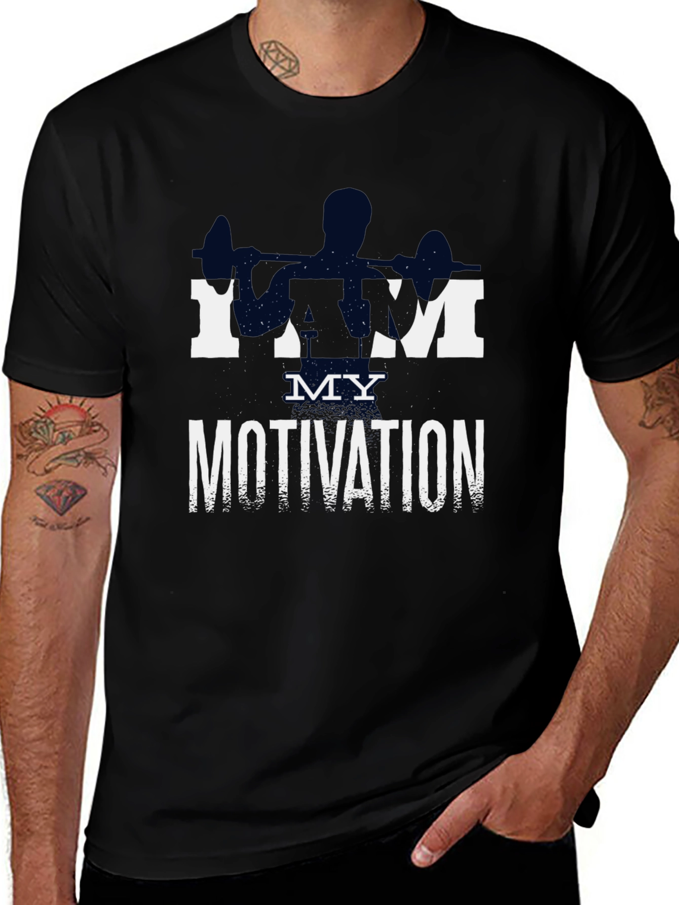 Motivational Gym T-Shirt - I AM MY MOTIVATION