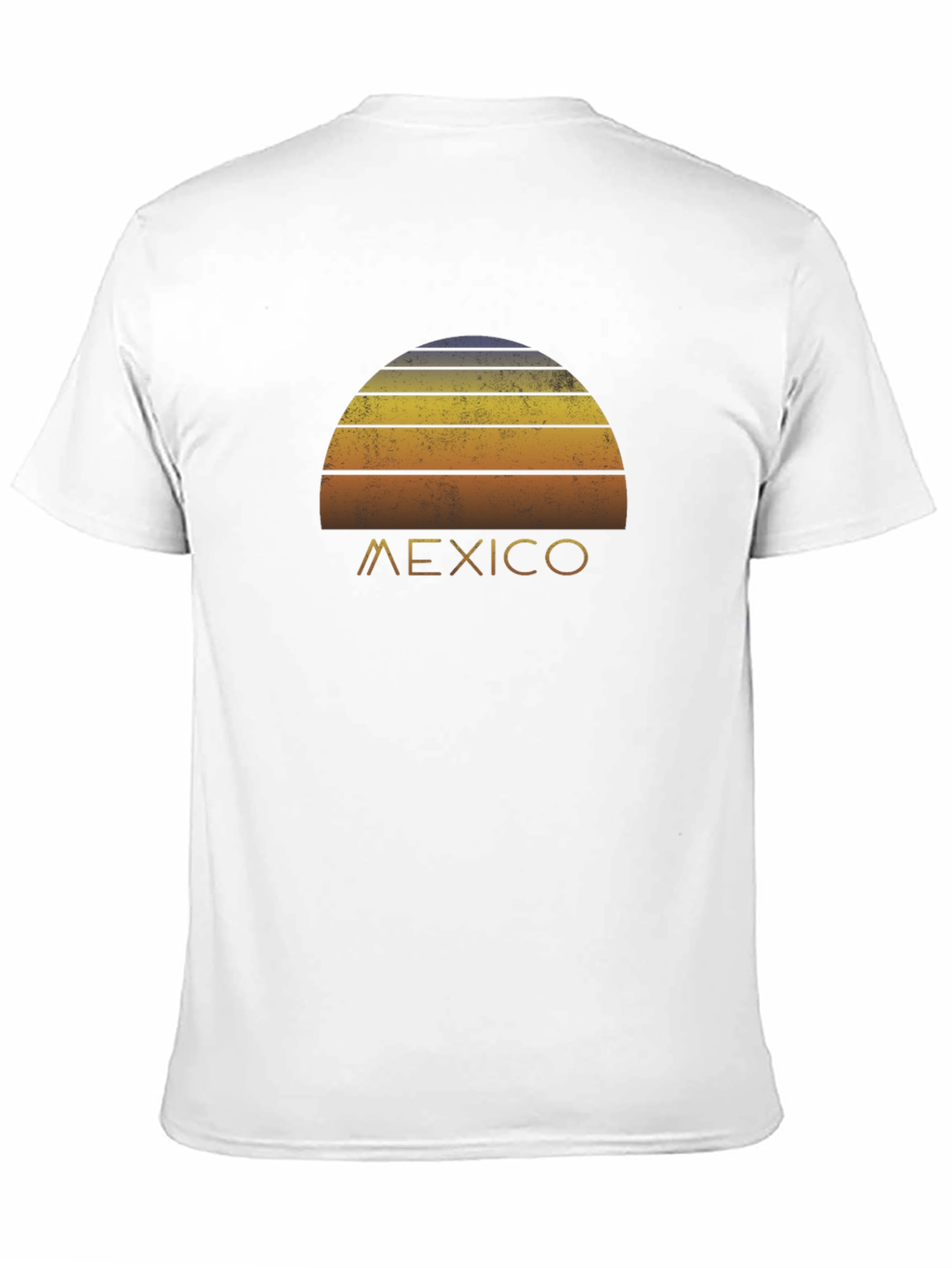 Retro Mexico Sunset Graphic Tee - Black T-Shirt