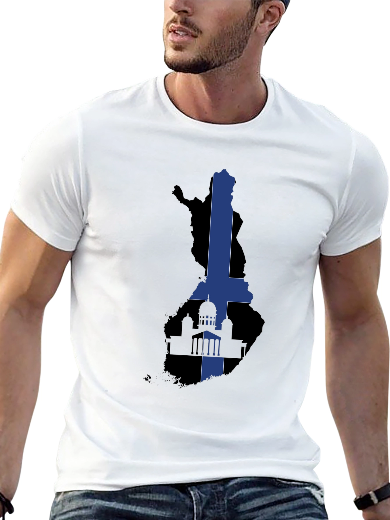 Finland Flag T-Shirt - Cool Finnish Pride Tee