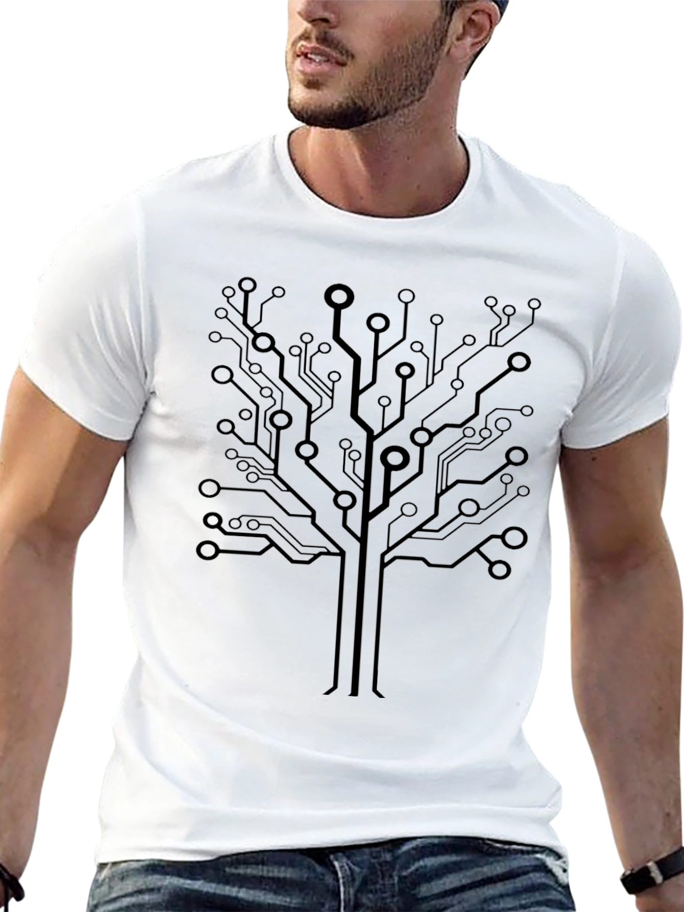 Tech Tree Graphic T-Shirt - Unique Geek Style